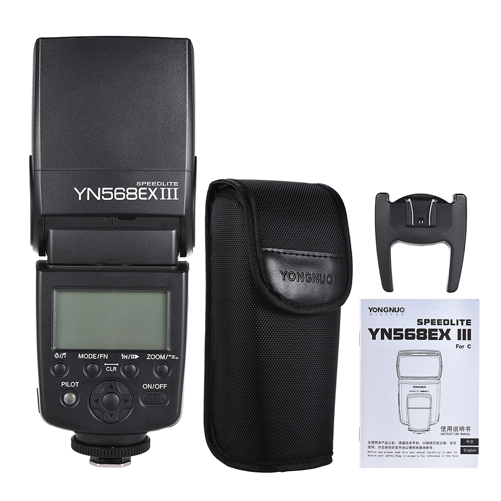YONGNUO YN568EX III Wireless TTL Master Slave Flash Speedlite GN58 1/8000s High Speed Sync Supports USB Firmware Upgrade Replacement for Canon DSLR Camera