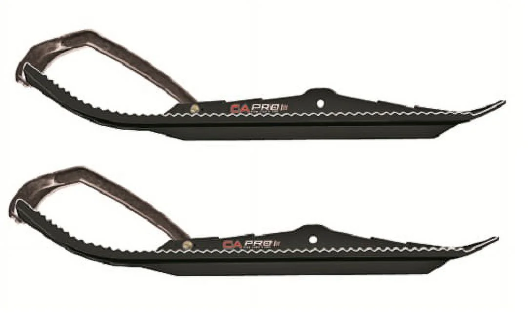 C&A Pro Black BX Snowmobile Skis w/ 6