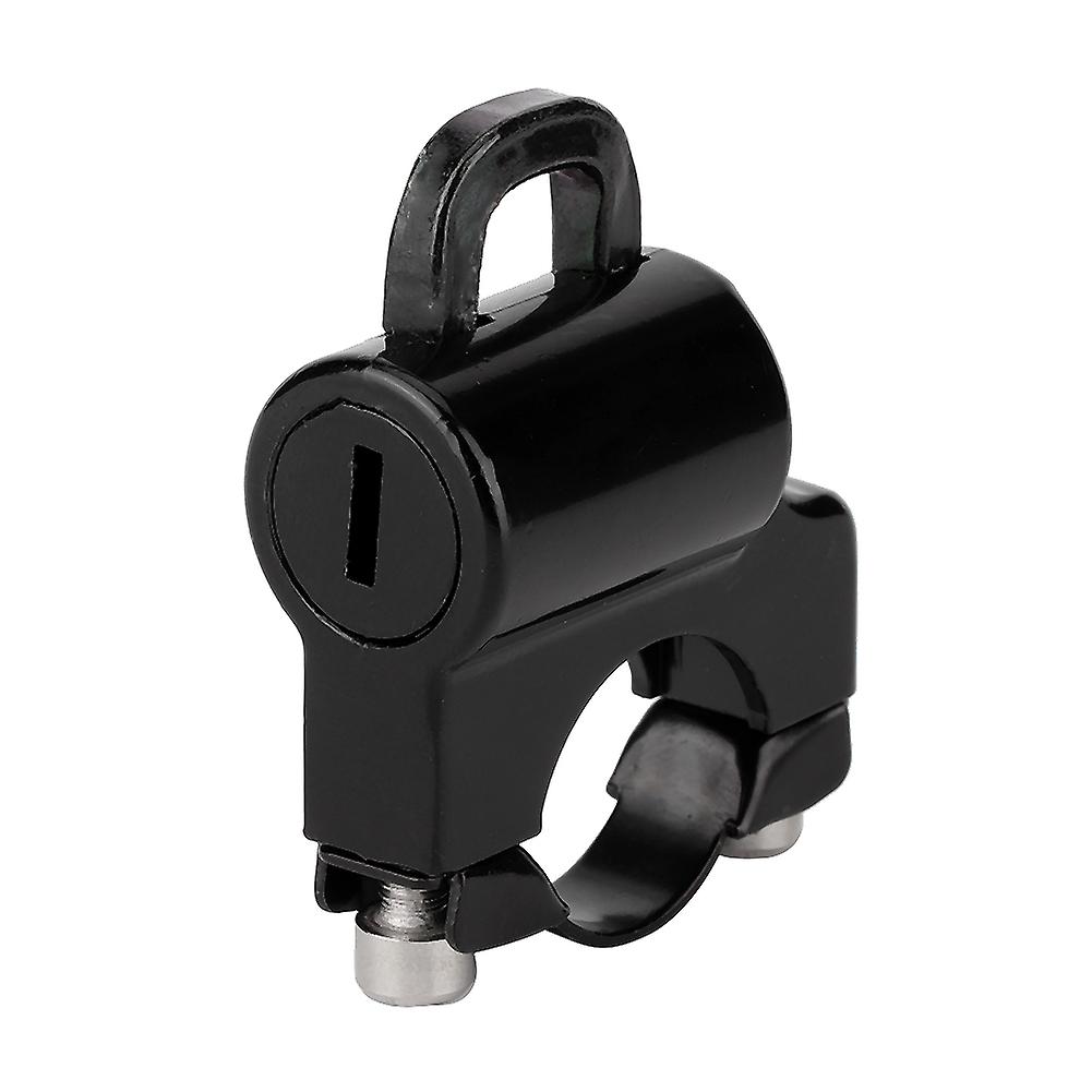 Motorcycle Helmet Security Lock With 2 Keys For 0.9in Handlebarblack