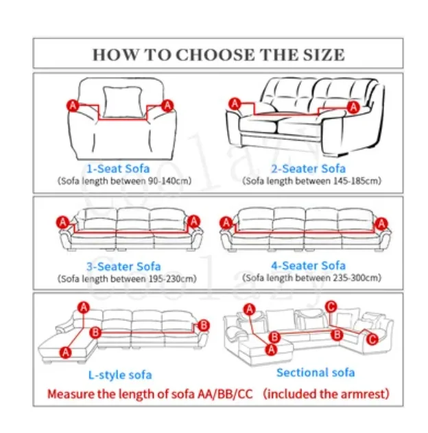WUDAZHOPLY 4 seater elastic sofa couch cover settee stretch removable protective slipcovers,Cushion Cover,Sofa Cover