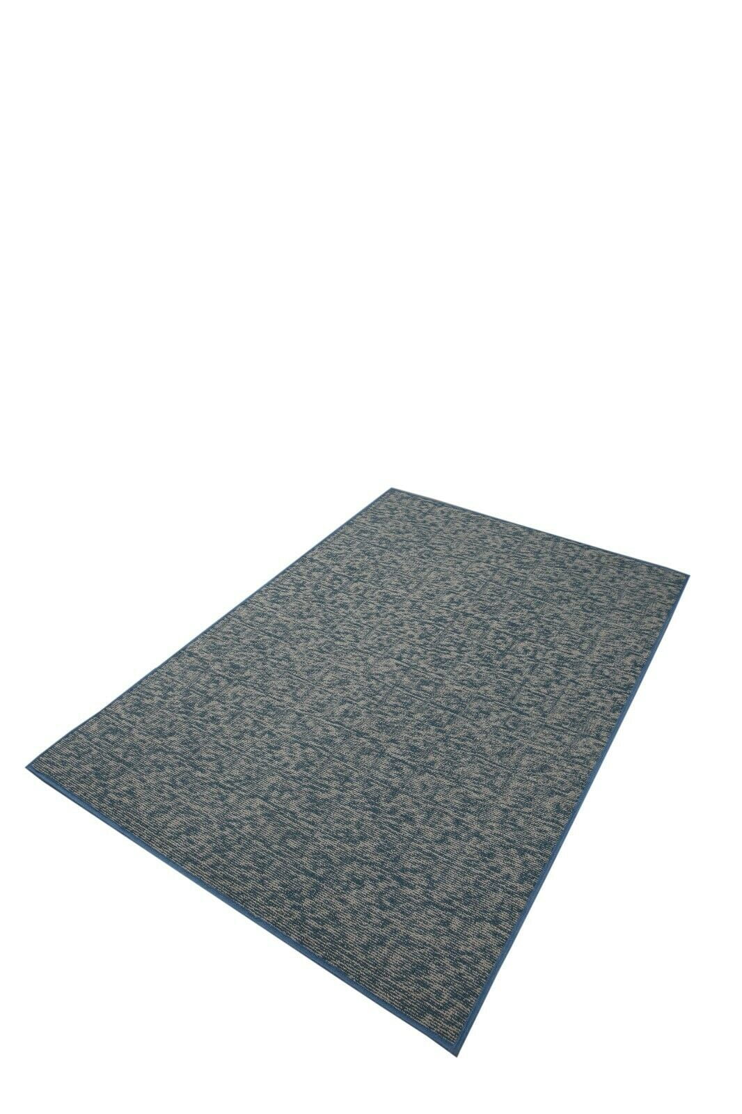 Furnish My Place Modern Indoor/Outdoor Commercial Solid Color Rug - Blue, 60