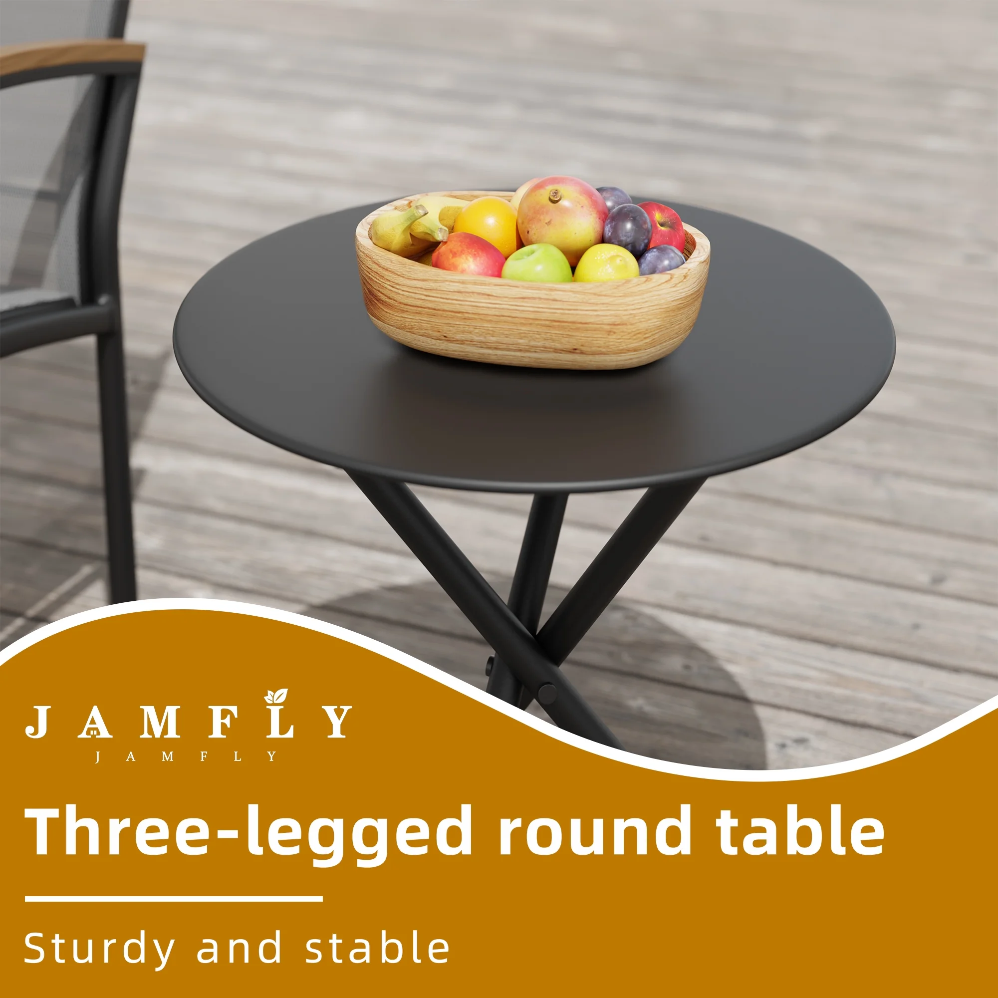 Walsunny 3 Pieces Patio Set Outdoor Patio Furniture Sets Modern Rocking Bistro Set Textilene Chair Conversation Sets Light Gray