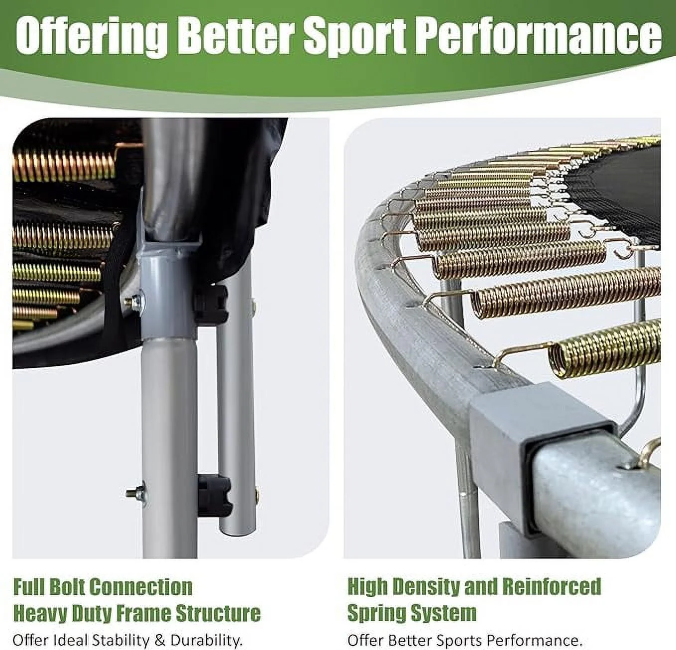 Cylivolk 10FT Diameter Trampoline , Trampoline Outdoor for Kids and Adults, Trampolines with Ladder