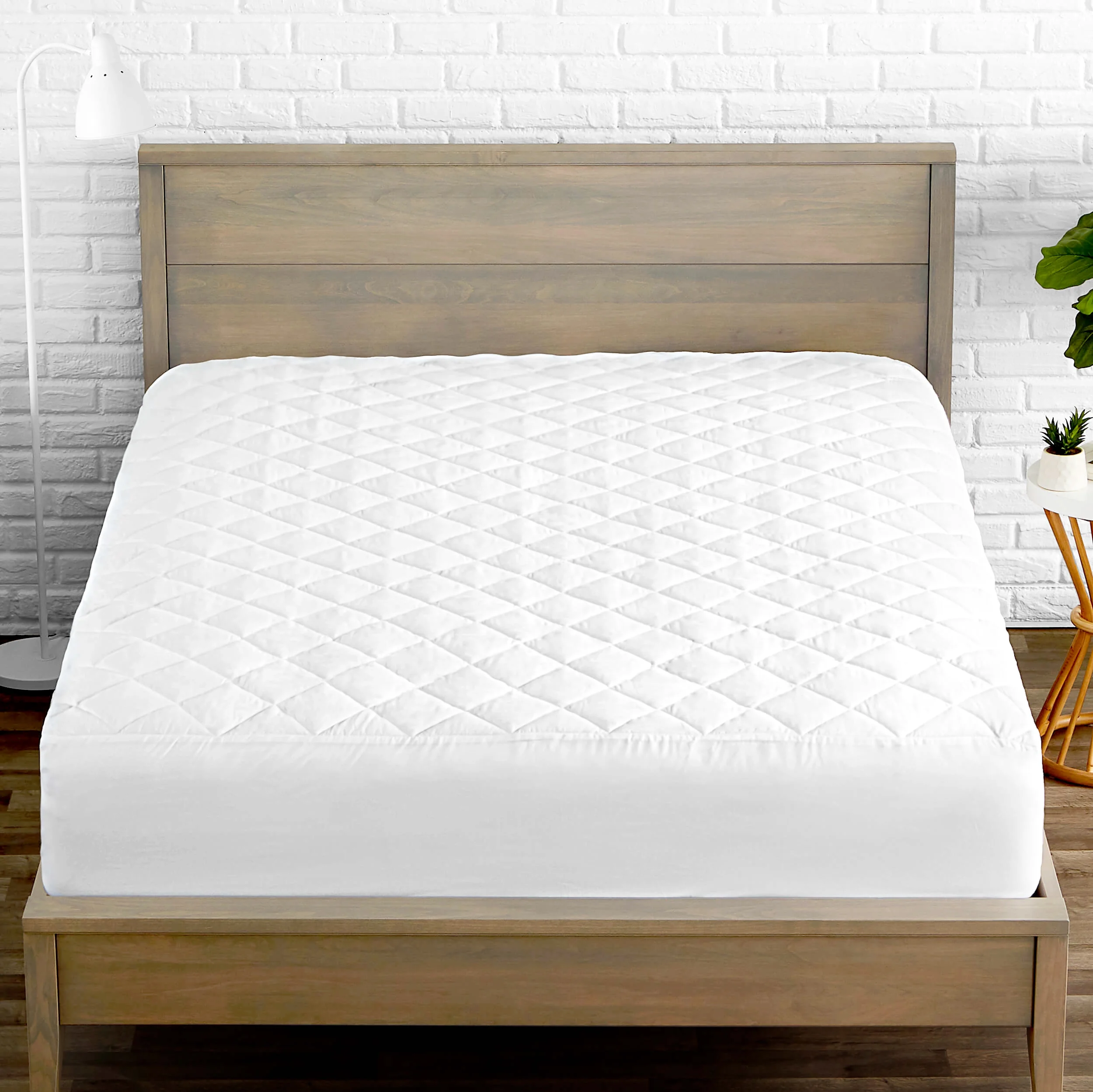 Bare Home Diamond Mattress Pad, Queen