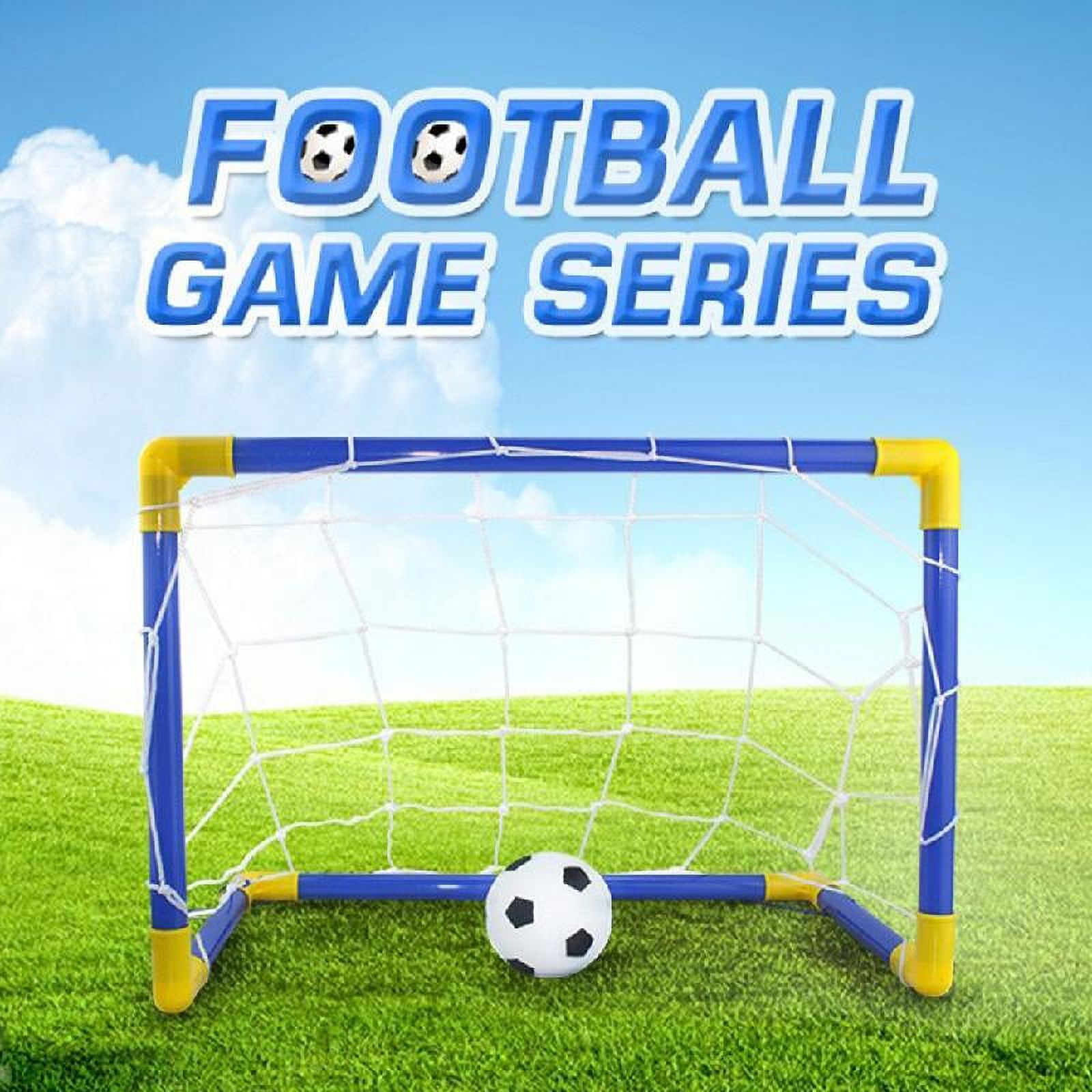 Rubber Ball Toy Indoor Soccer Goal Set Inflatable Football Sports Game for Child