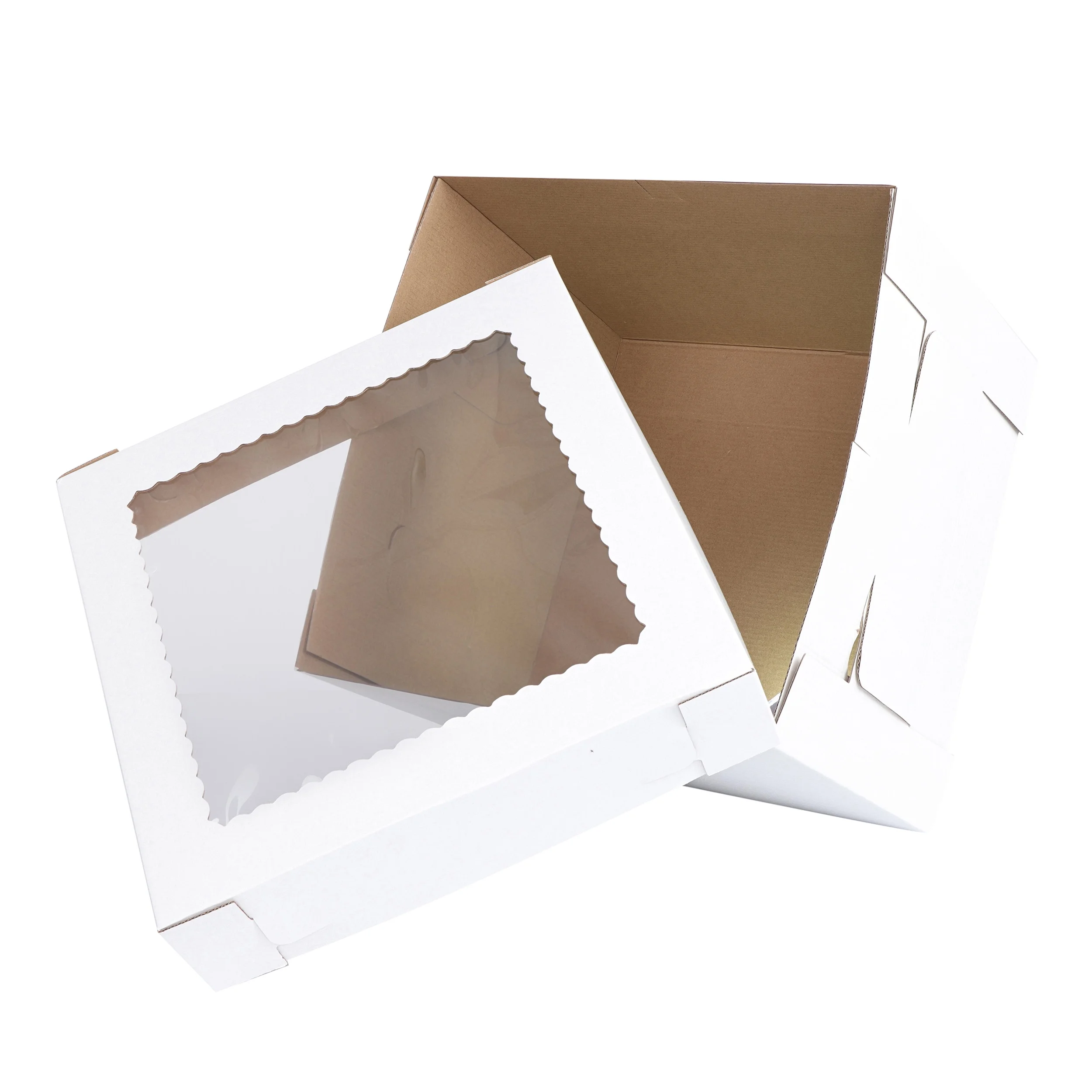 Spec101 Cake Boxes with Window 12 x 12 x 10 Inch - 60pk Pastry Boxes and Lids