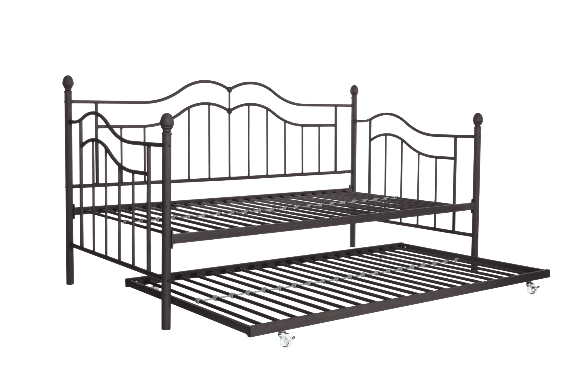 Desert Fields Tokyo Metal Daybed And Trundle, Twin/Twin Size Frame, Bronze