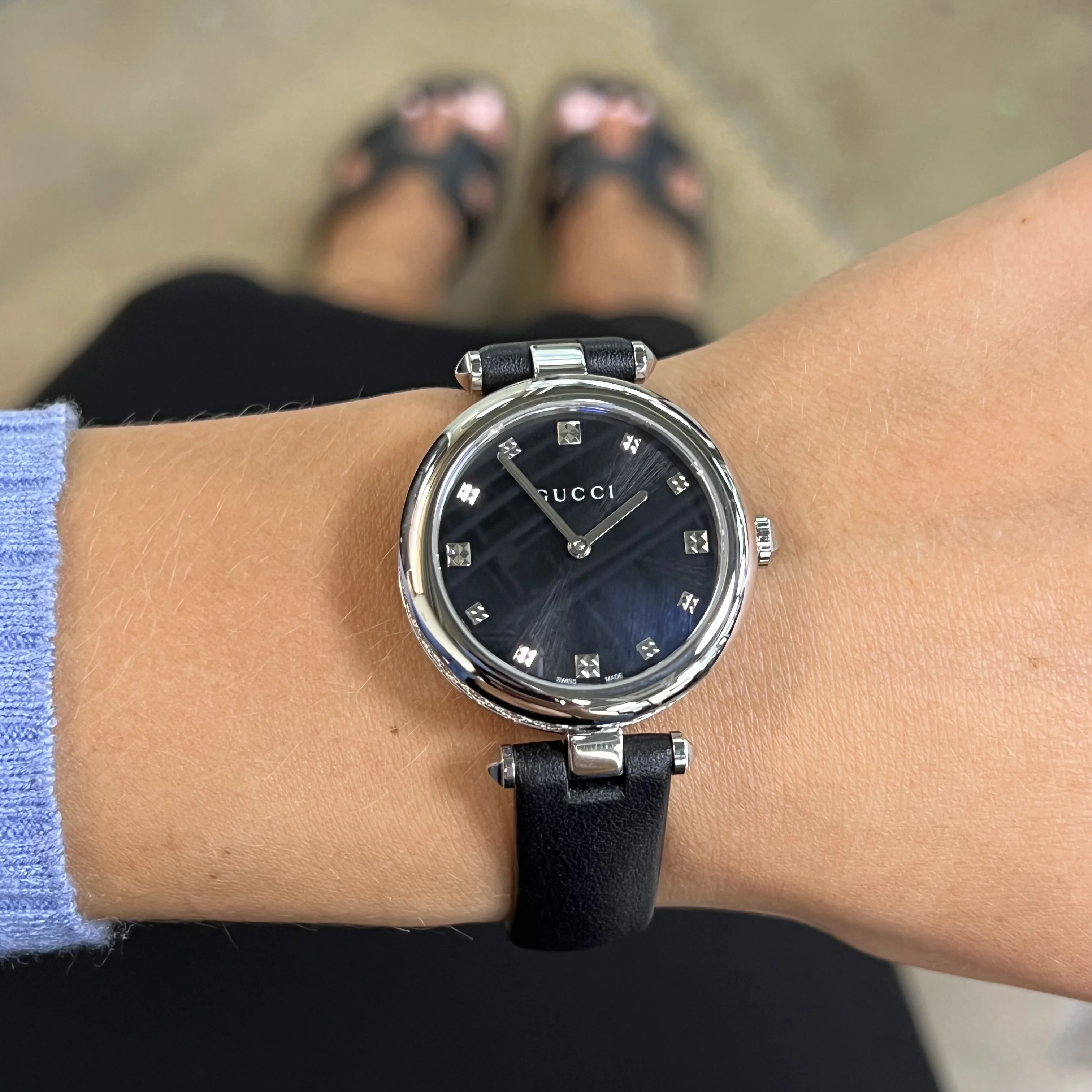 Gucci Diamantissima Leather Ladies Watch YA141403