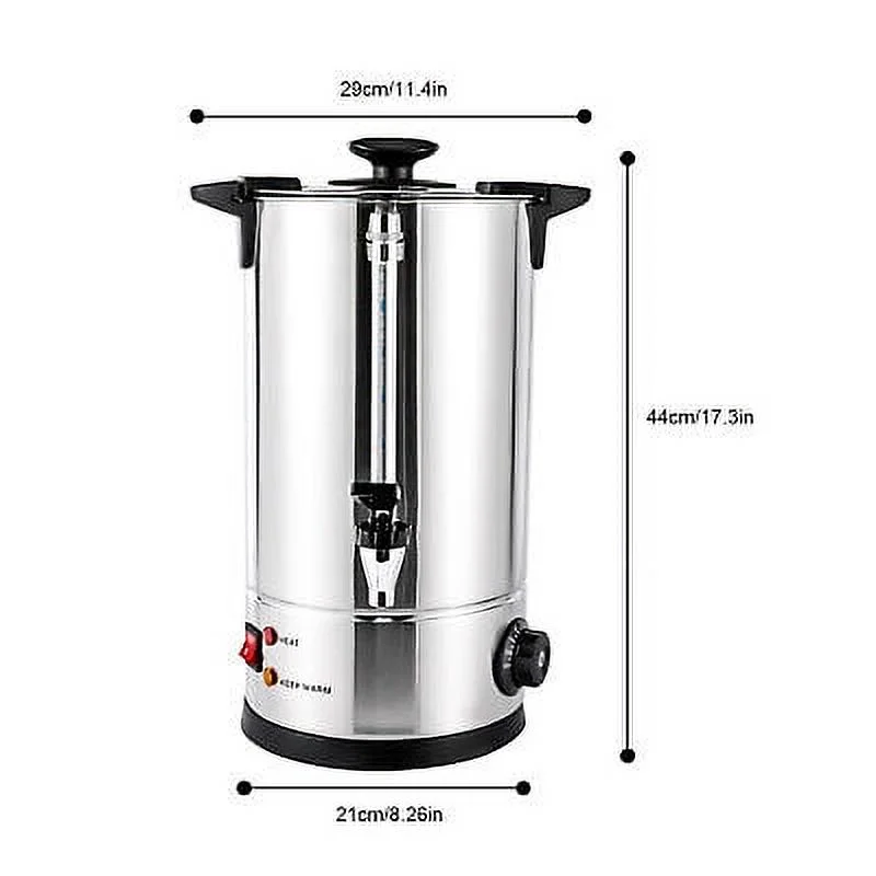 10L Commercial Stainless Steel Catering Kitchen Hot Water Boiler Tea Urn Coffee
