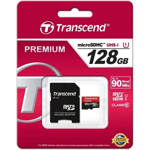 Transcend 128GB Memory Card for Orbic Myra 5G UW, Magic 5G Phones - High Speed MicroSD Class 10 MicroSDXC W7K