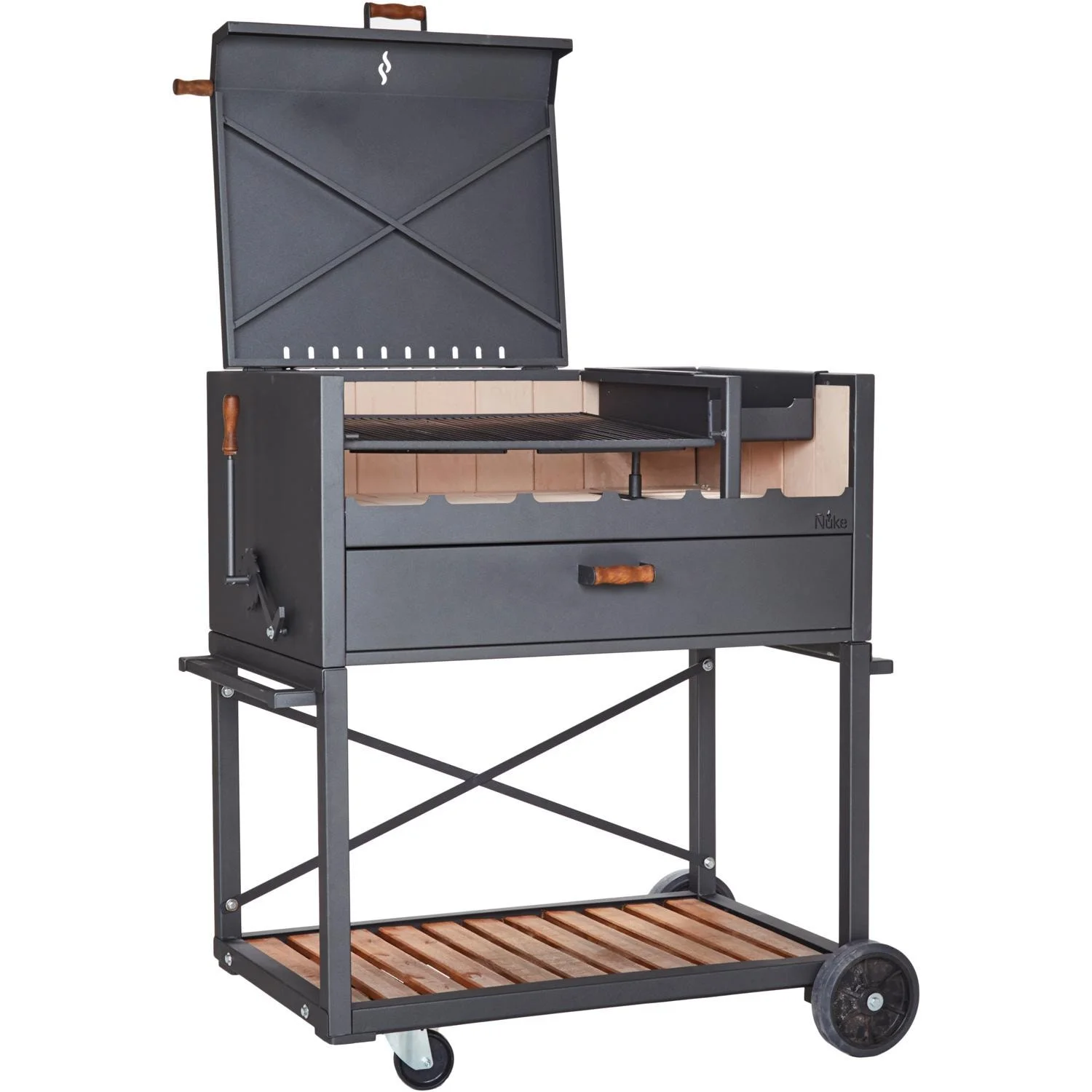 Nuke Delta02  Authentic Argentinian-Style Outdoor Cooking Charcoal Grill, 40