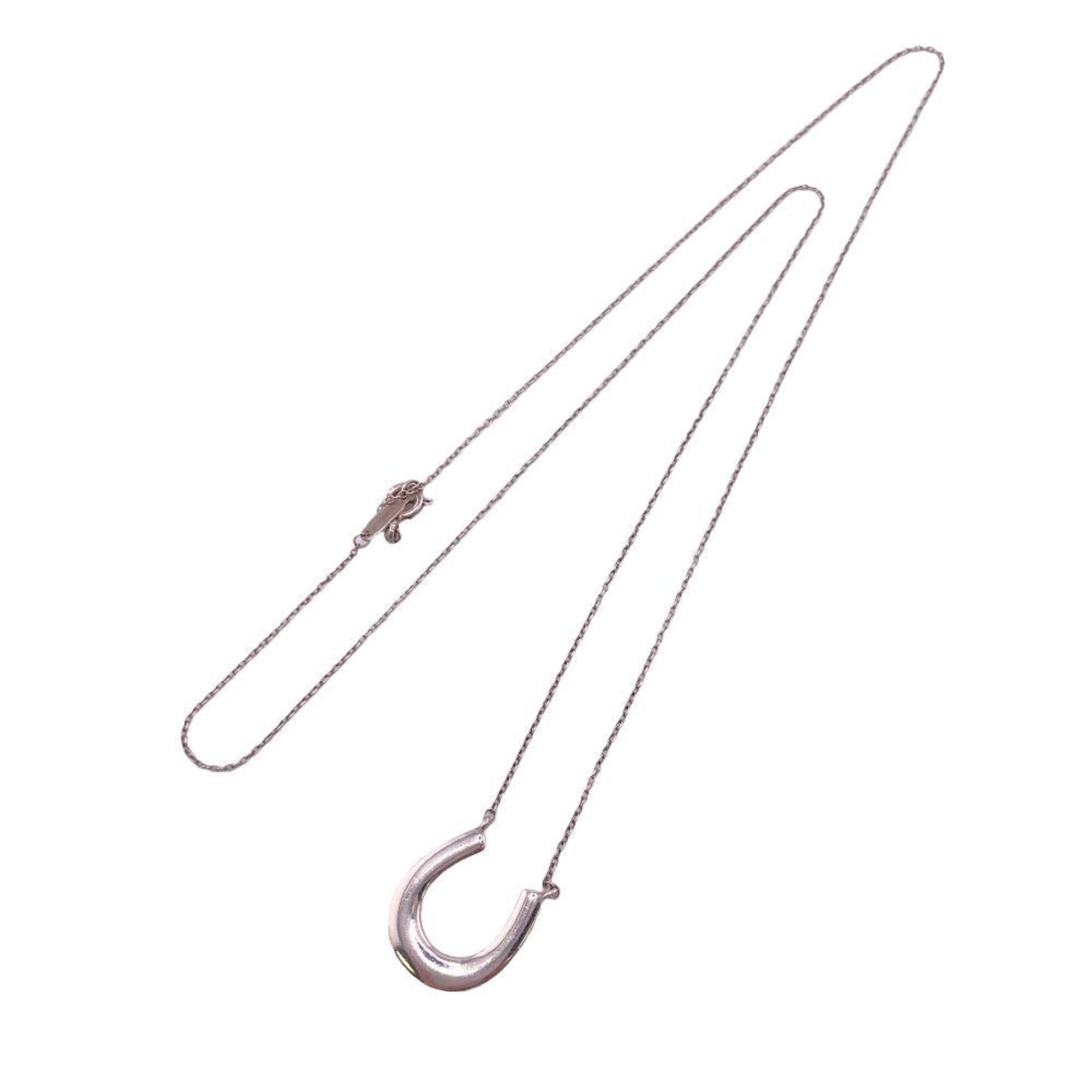 Pre-Owned TIFFANY&Co. Tiffany 925 2.7g Horseshoe Necklace Silver Women's Z0005226 (Good)