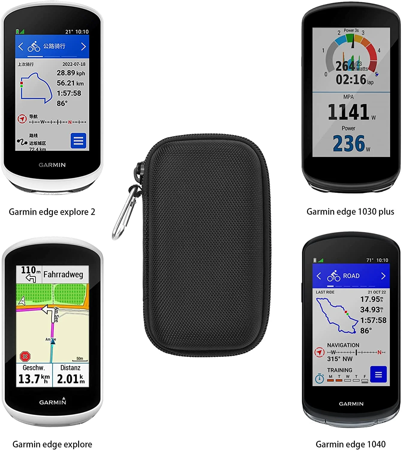 Hard Carrying Case Replacement for Garmin Edge 1030 Plus/Edge 1040 /Explore/Explore 2 Bike Computer