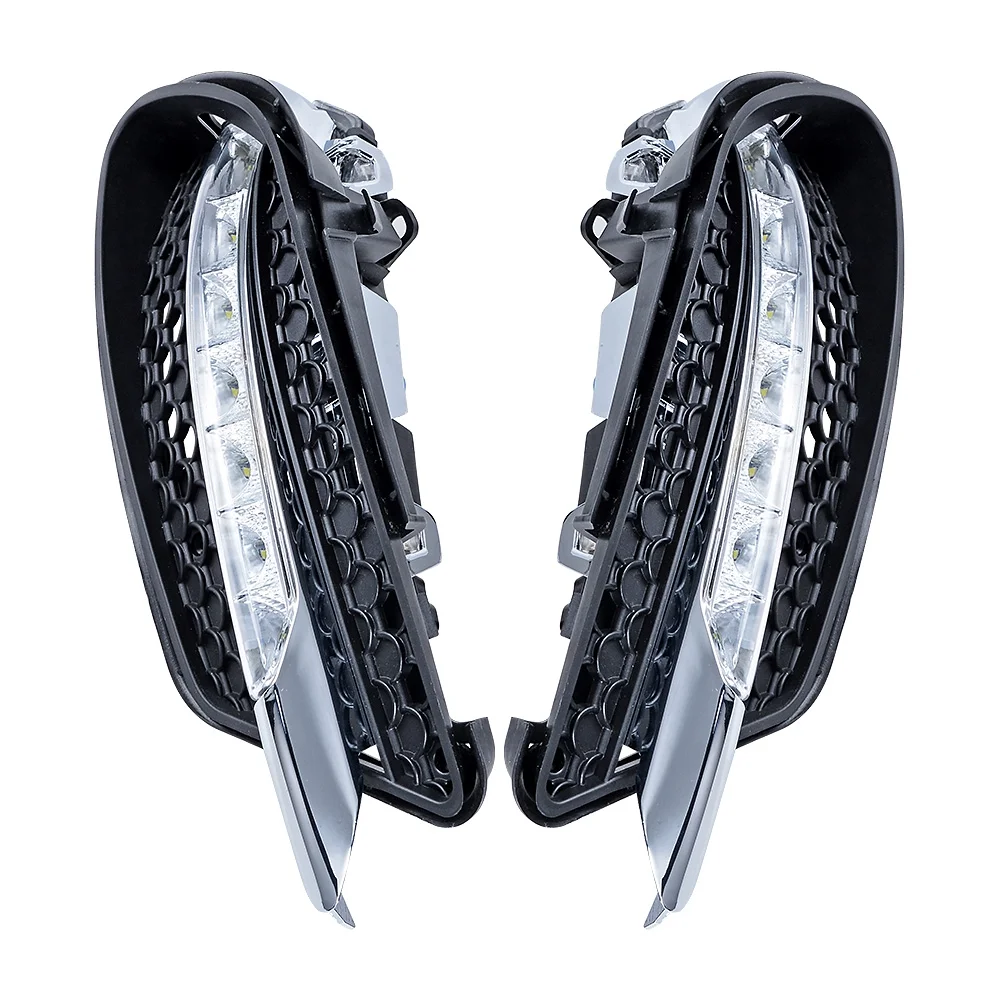 Astra Depot Left & Right LED Fog Light Assembly DRL Daytime Running Light For Mercedes Benz W204 C Class C300 2008-2011