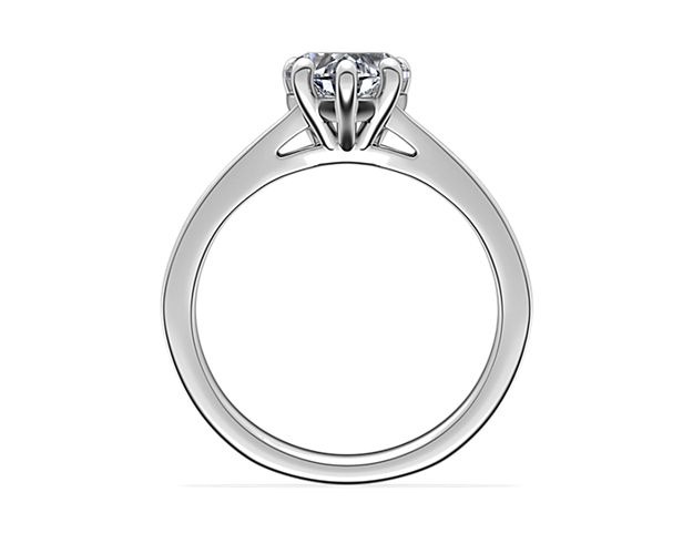 1.00 Carat Heart Shaped Natural Diamond Stunning Solitaire Engagement Ring for Women Solid 14K White Gold Size 7