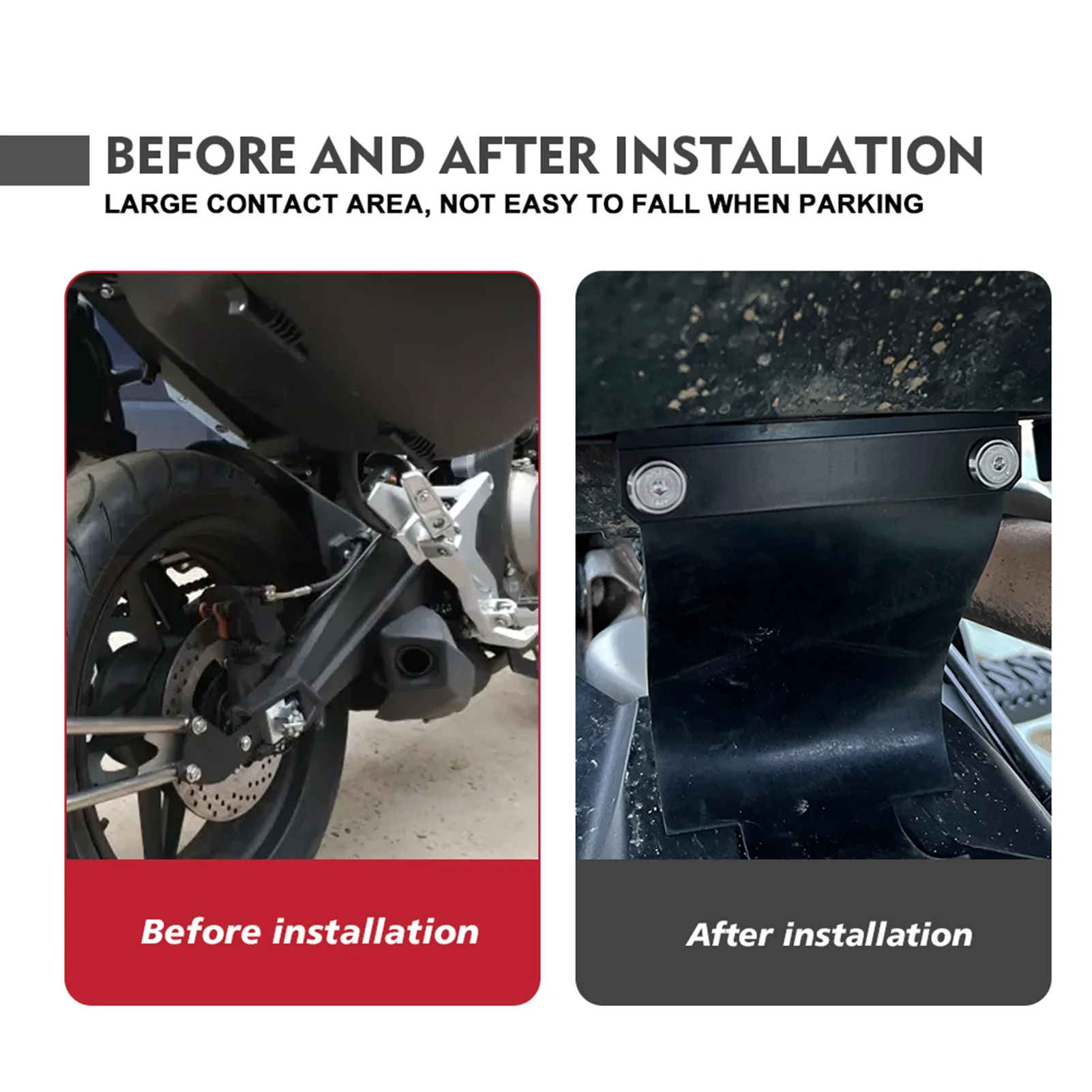 Gecheer Motorcycle Shock-absorbing Dust Cover,Dirt Bike Rear Mudguard Replacement for CFMOTO 800MT 2021-2023