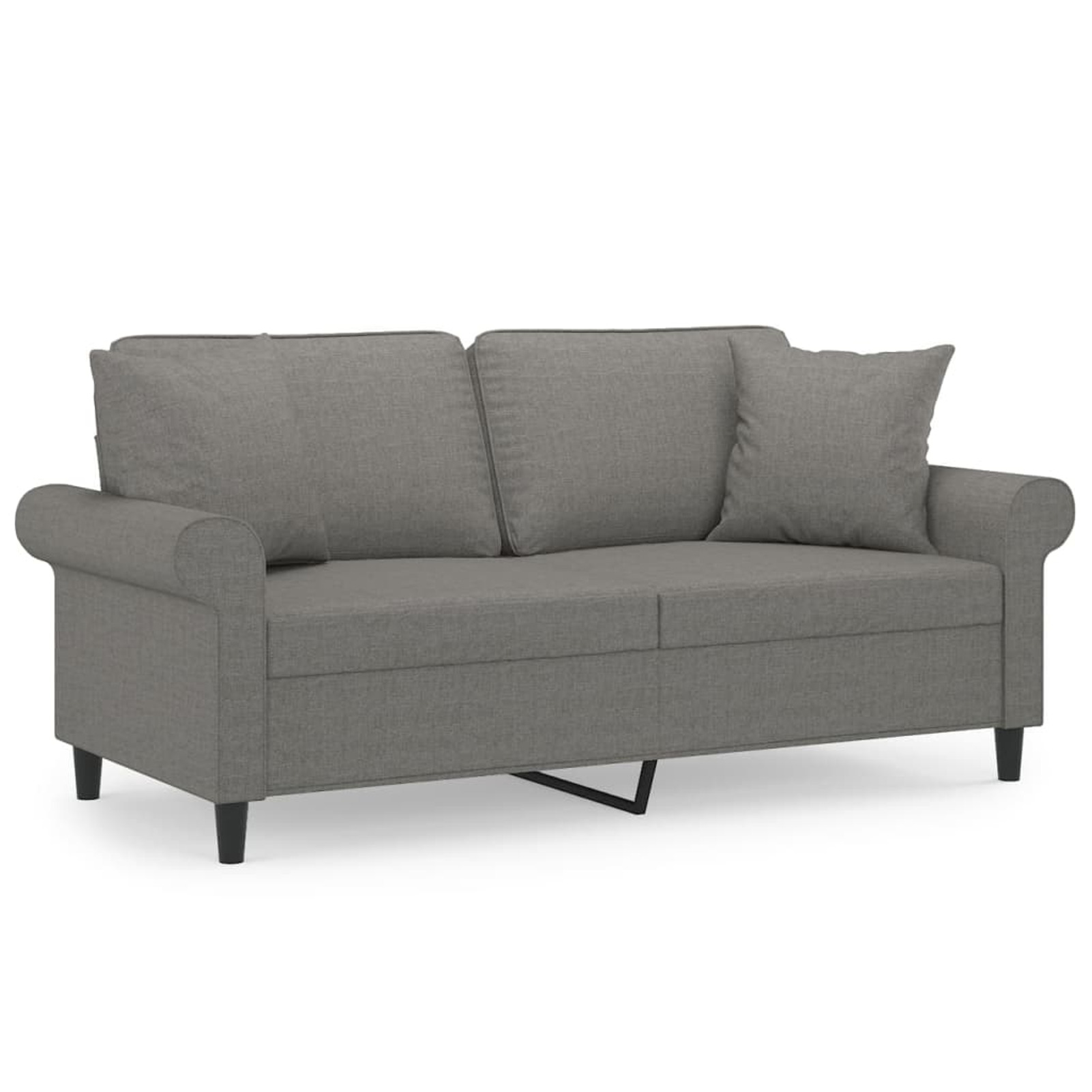 Anself 2-Seater Sofa with Pillows&Cushions Dark Gray 55.1
