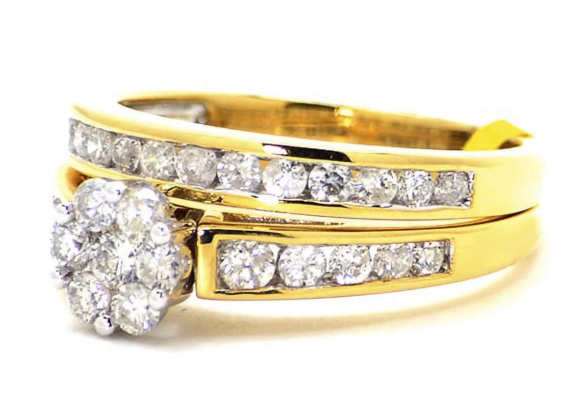 14k White Gold Round Diamond Swirl Engagement Wedding Band Ring (0.25 ct)