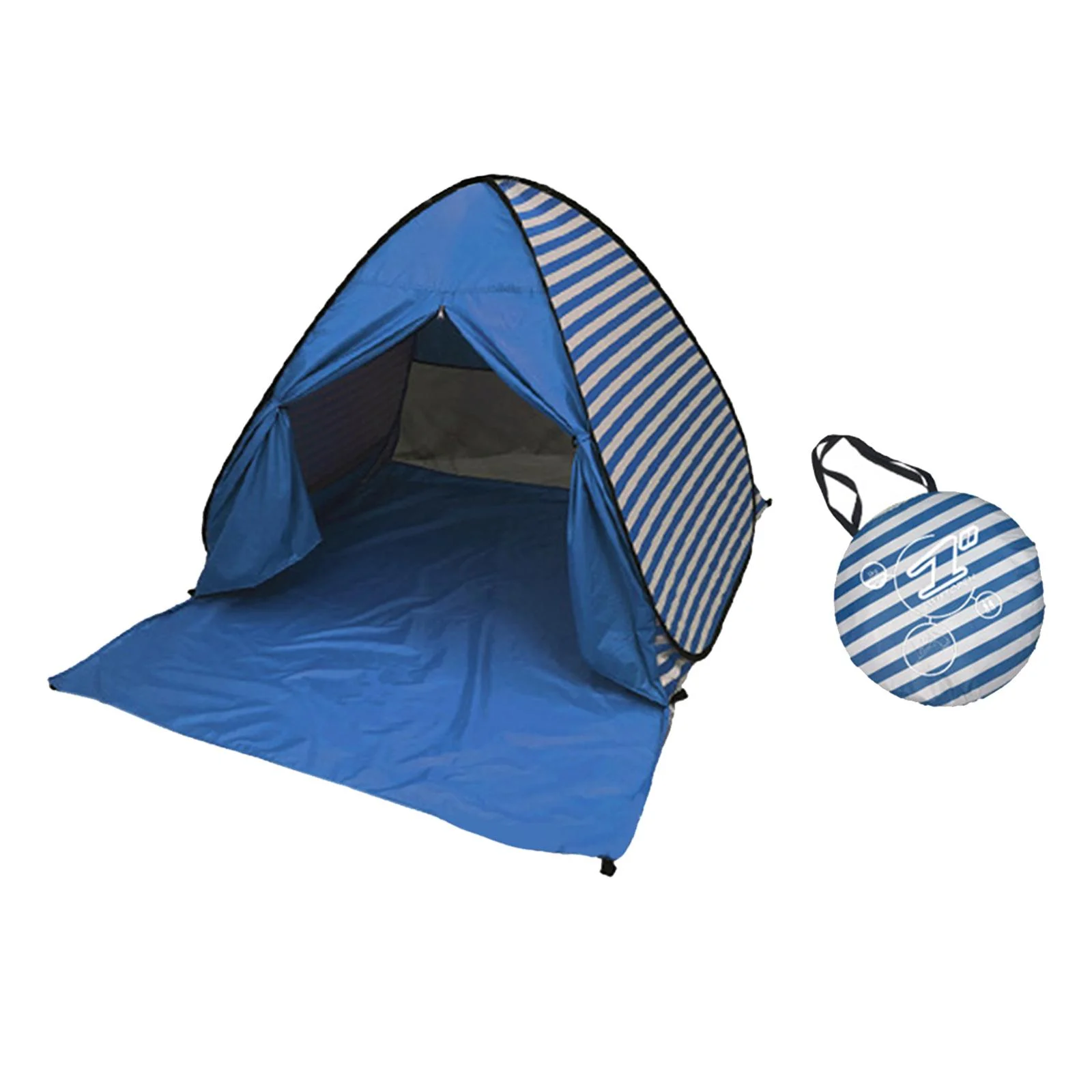 Beach Tent up Tent up Beach Sun Protection Sun Protection Quick Cabana for Fishing Hiking Backyard Mountaineering Beach Deep Blue Stripes L