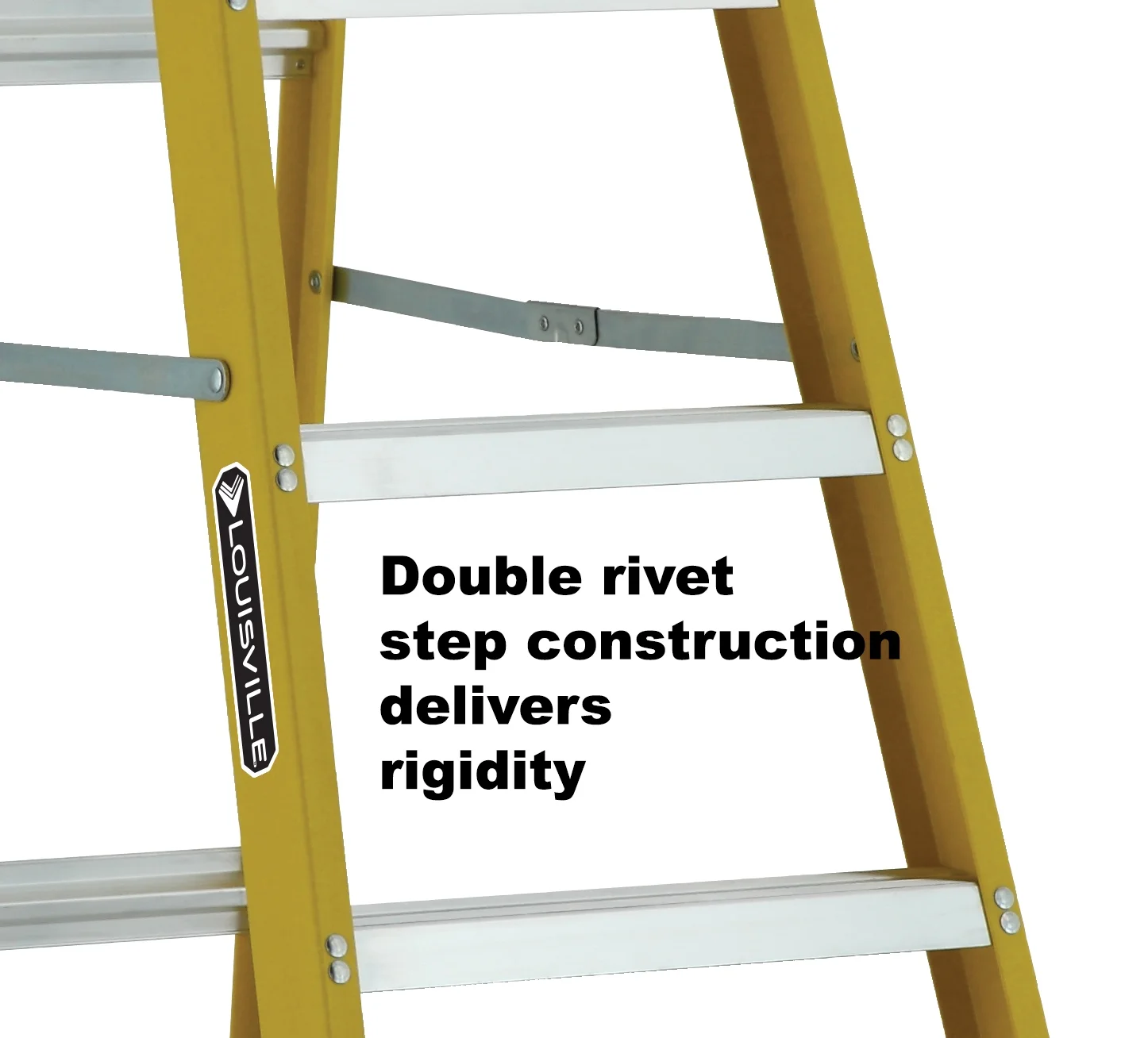 Louisville Ladder 8’ Fiberglass Step Ladder, 250-lb Capacity, W-3114-08