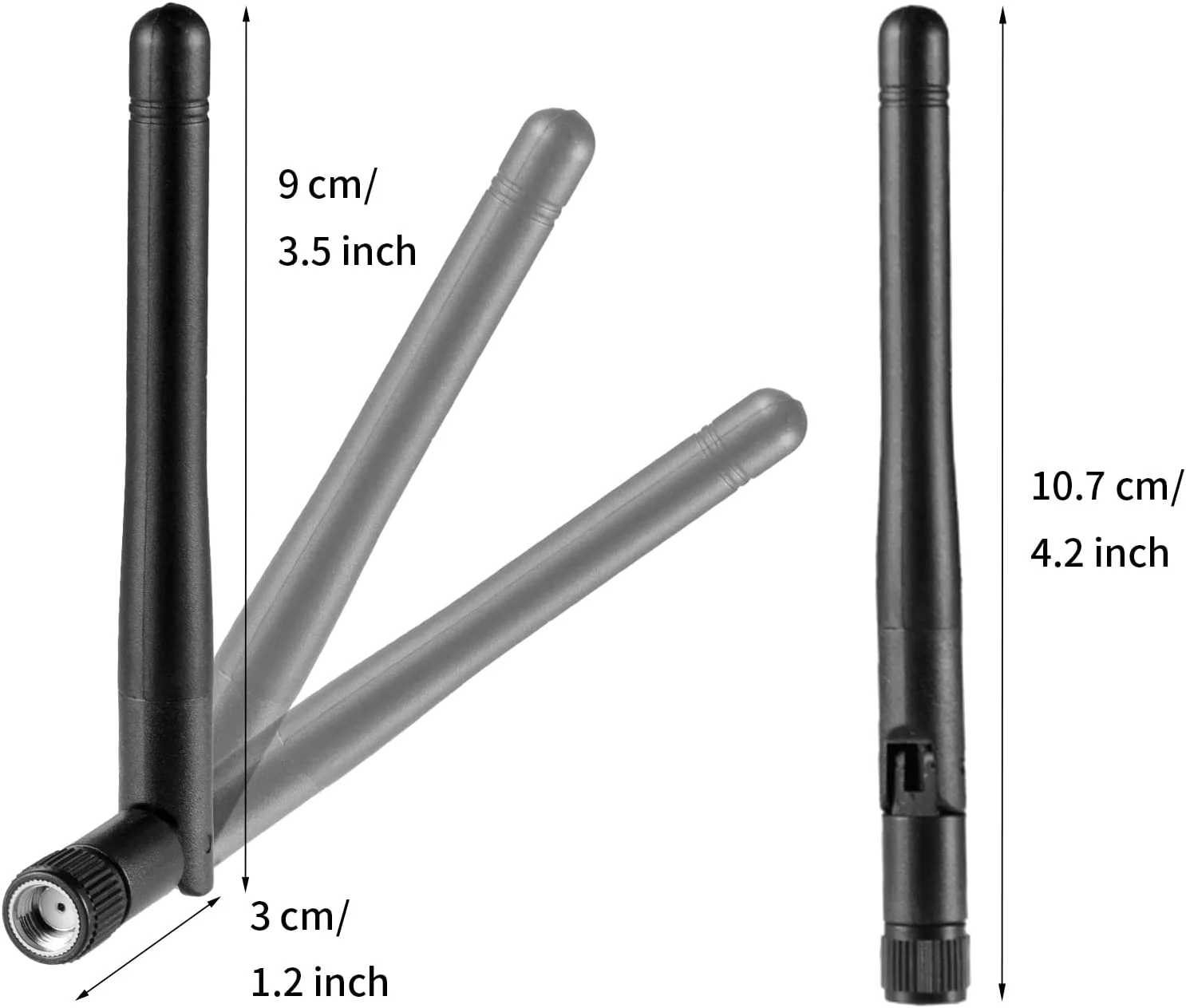 Dual WiFi 2.4GHz 5GHz 5.8GHz Mimo Replacement Antenna for Furrion Back Up RV Camera Boost Wireless Signals (2