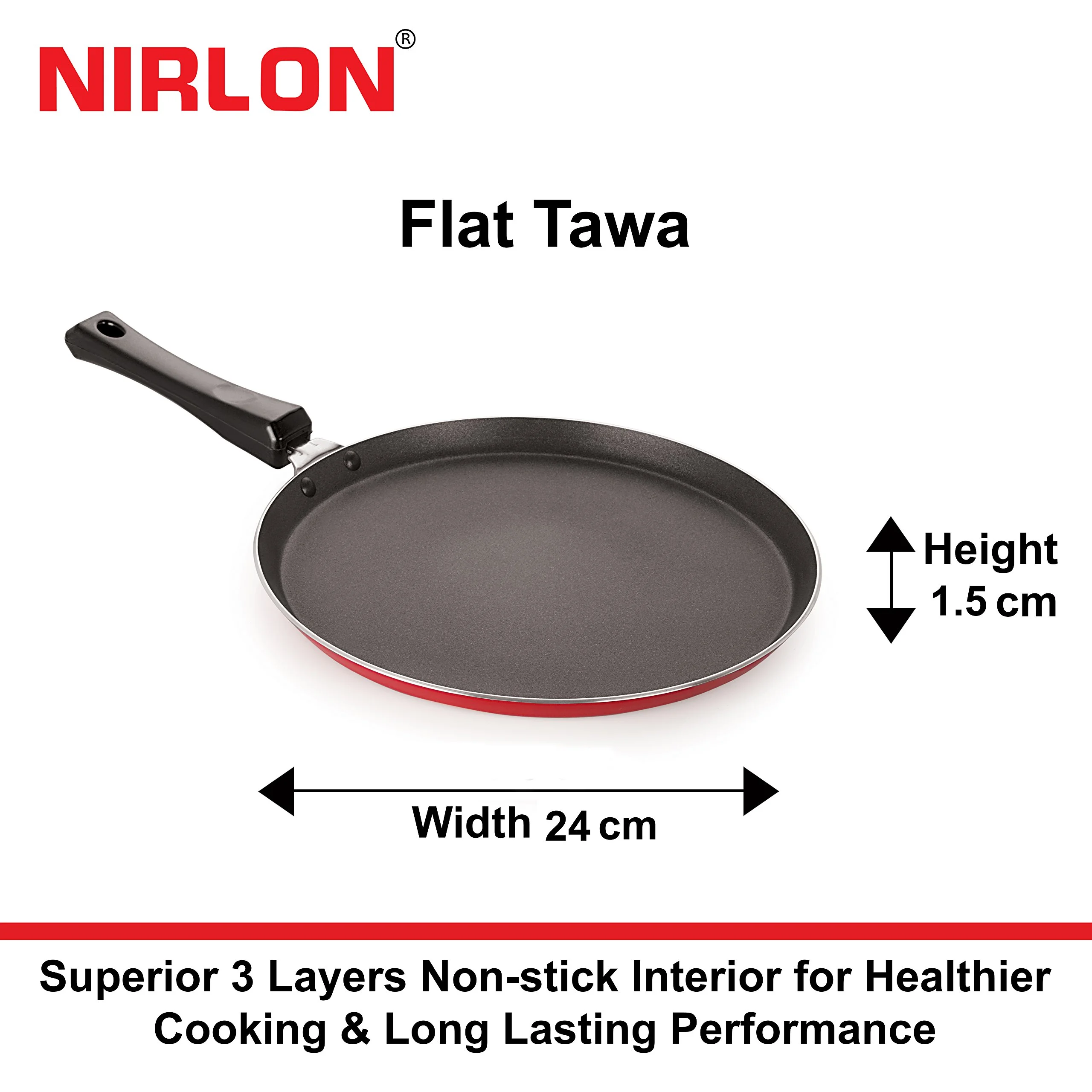 Nirlon Non-Stick Tawas And Hand Toaster Combo Set Offer, 2.6Mm_Ft10_Rt_Ht