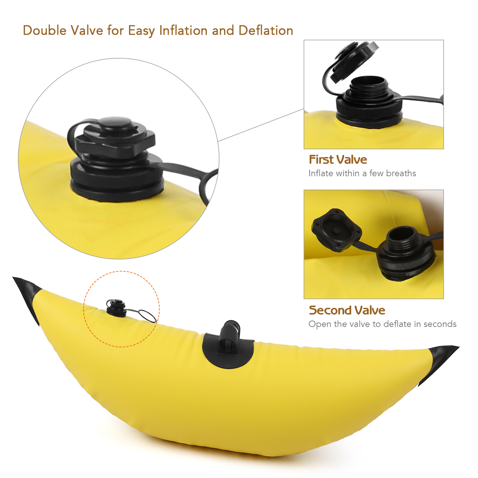 Kayak PVC Inflatable Outrigger Float with Sidekick Boom Fishing Vertical Float Stabilizer System Kit