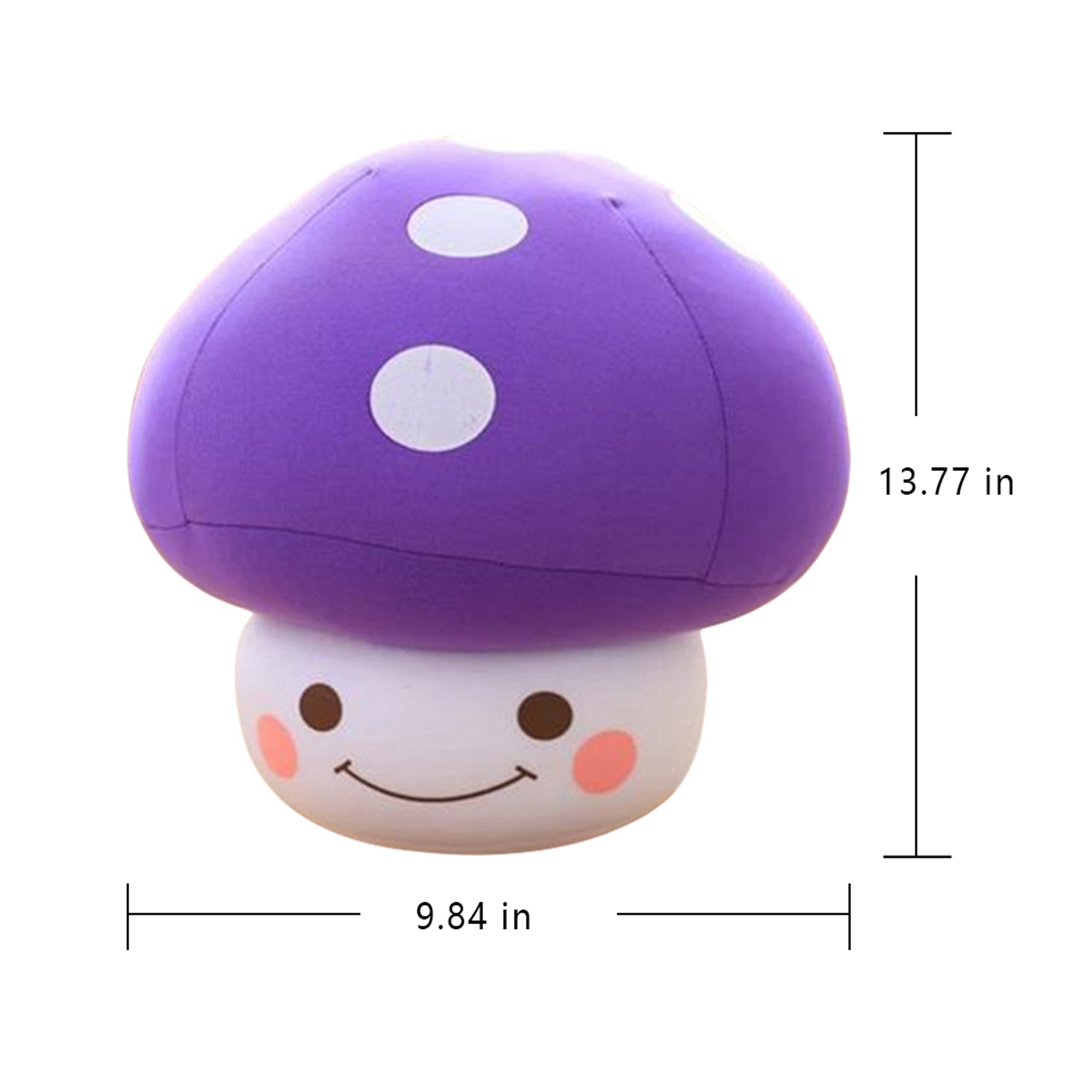 Lamuusaa Cartoon Mushroom Toy Stuffed Plush Doll Throw Pillow Home Decor for Unisex Kids Adults Birthday Gifts
