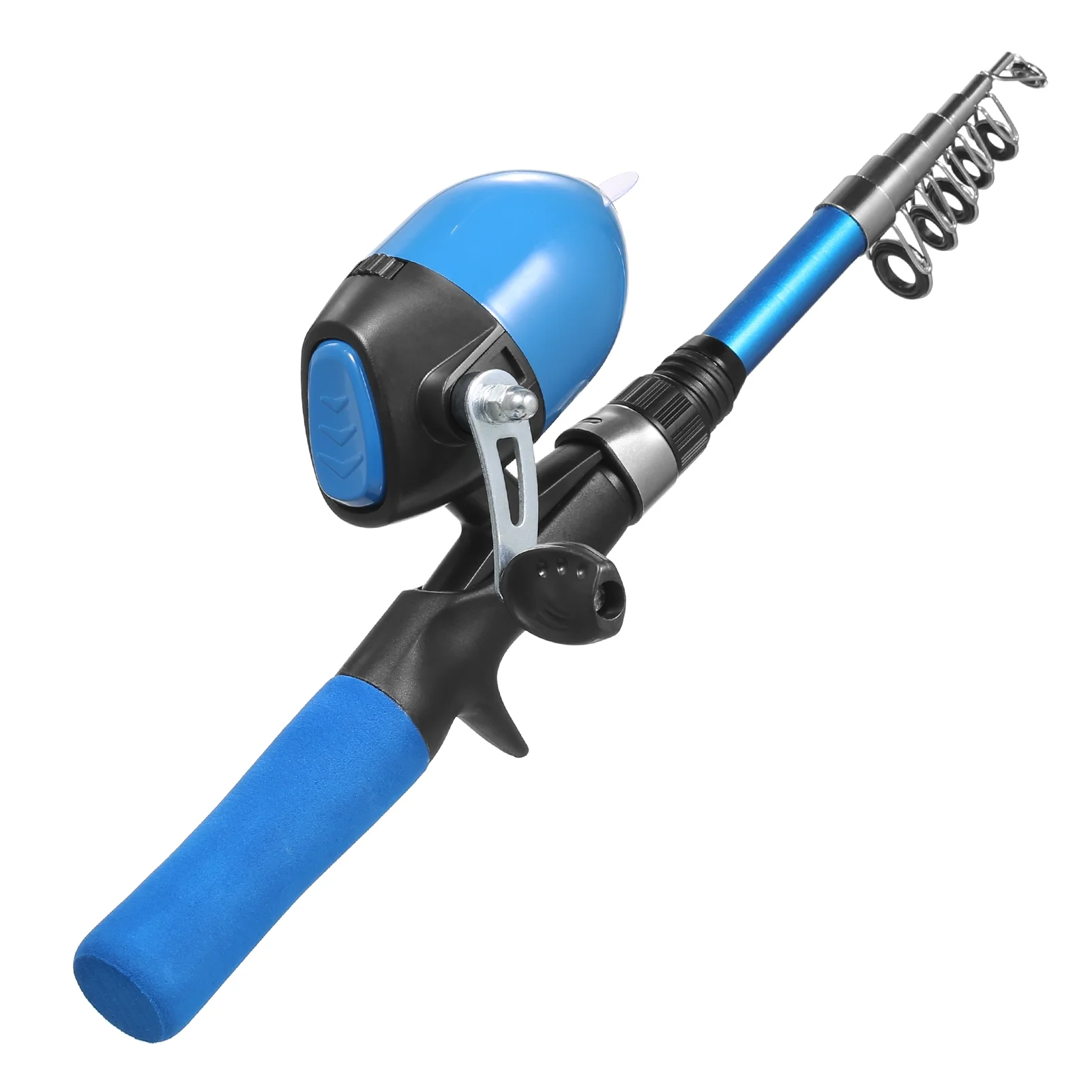 LEO FISHING Kids Fishing Pole and Reel Combo - Telescopic Rod with Spincast Reel, Tackles, and Lures