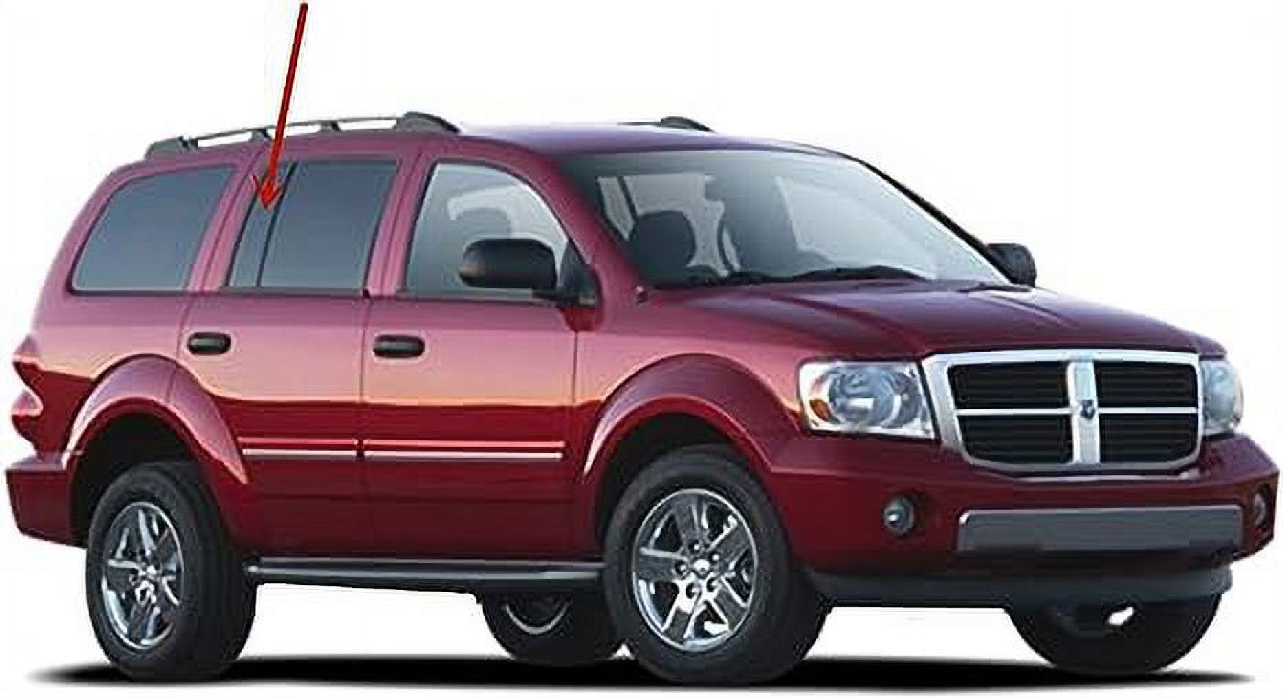 Privacy Passenger Right Side Rear Vent Window Vent Glass Compatible with Dodge Durango 2004-2009 Models