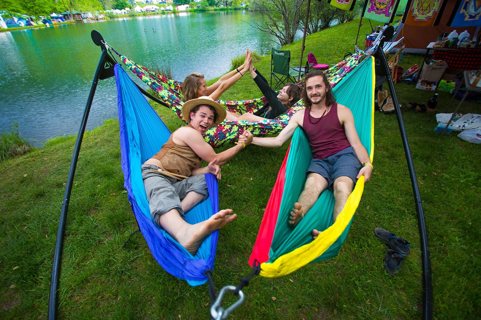 ENO ENOpod Triple Hammock Stand, Black