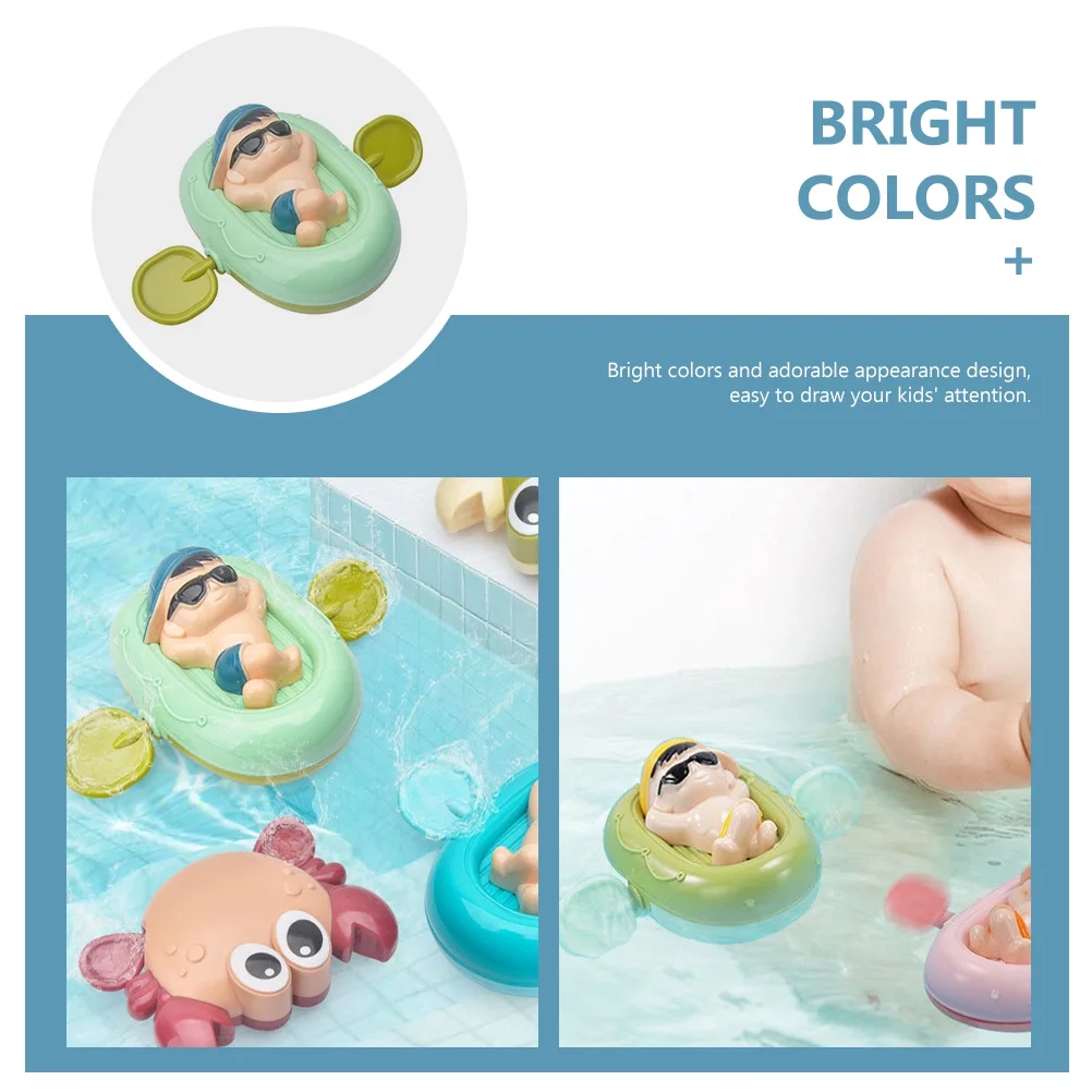 2pcs Boat Design Children Toys Funny Bathing Toys Shower Toys Kids Plaything