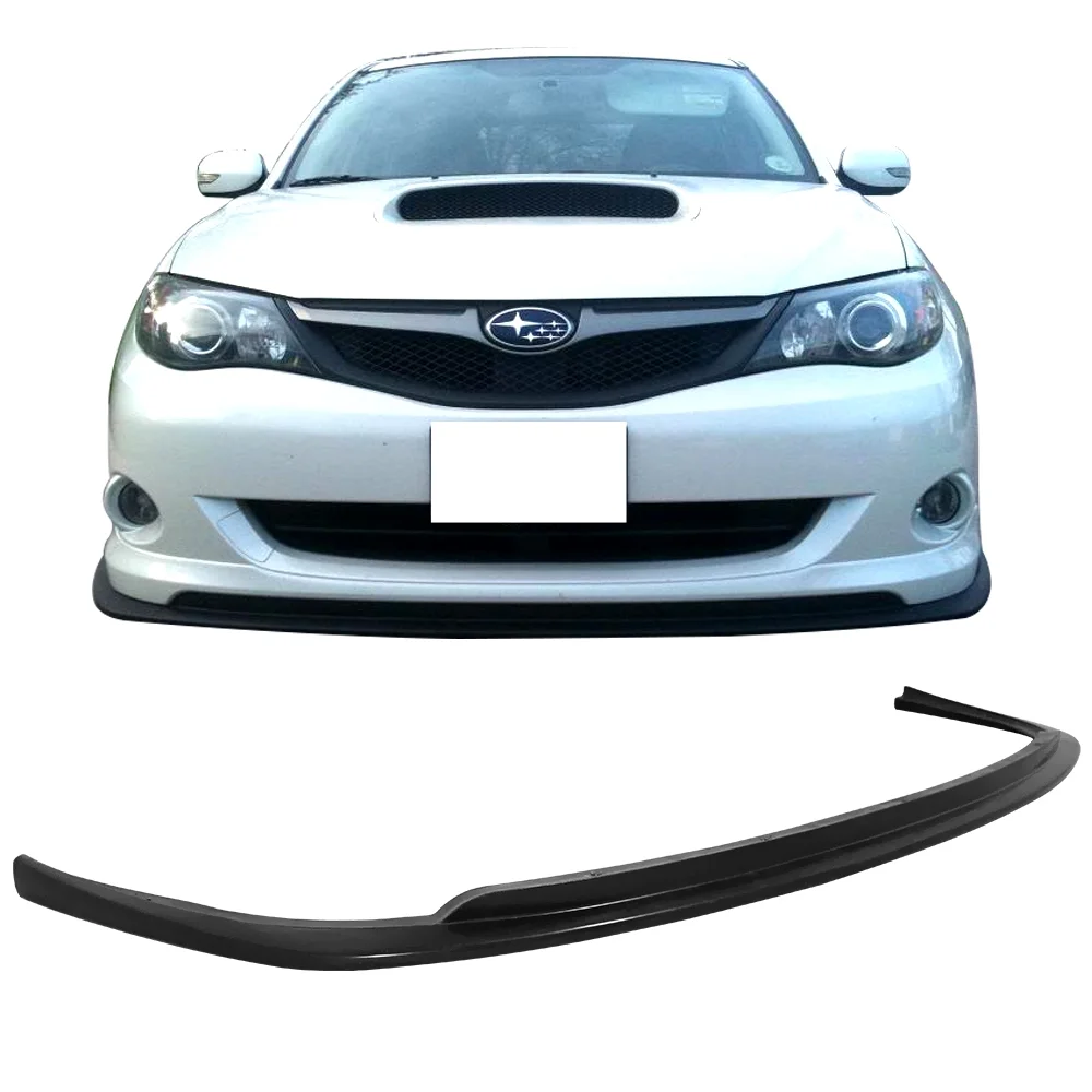Ikon Motorsports Compatible with 08-10 Subaru Impreza WRX Premium CS Style Front Bumper Lip Spoiler PU