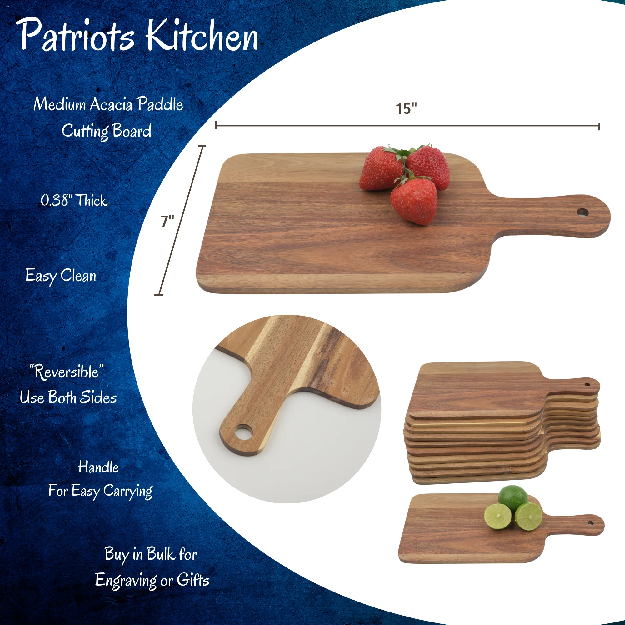 Patriots Kitchen (4 Pcs) Acacia 15