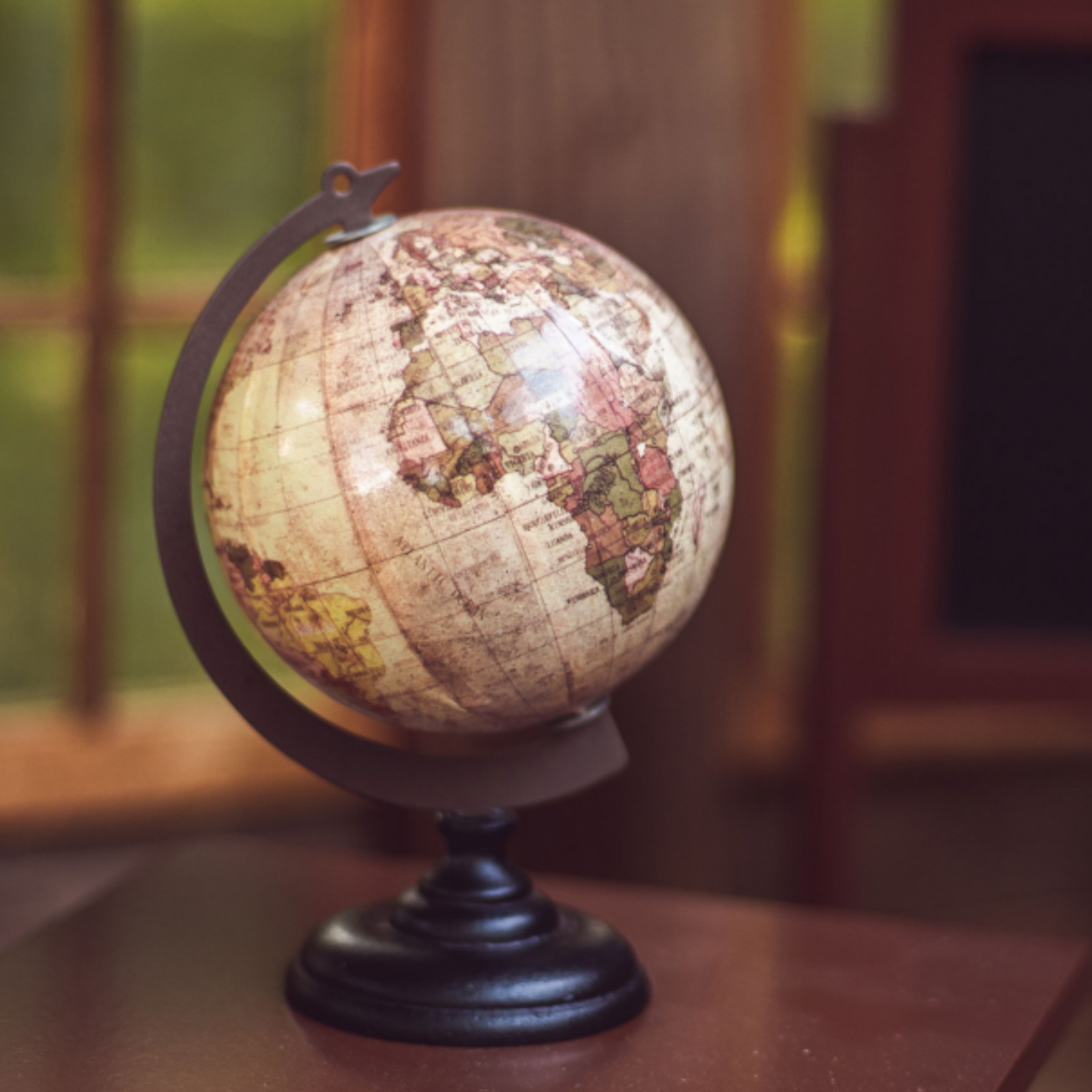 The Queen's Treasures 18 inch Doll Furniture & Accessories, Vintage Style Wooden School Teachers Desk with, Globe, and Chalkboard Too! Compatible for Use with American Girl