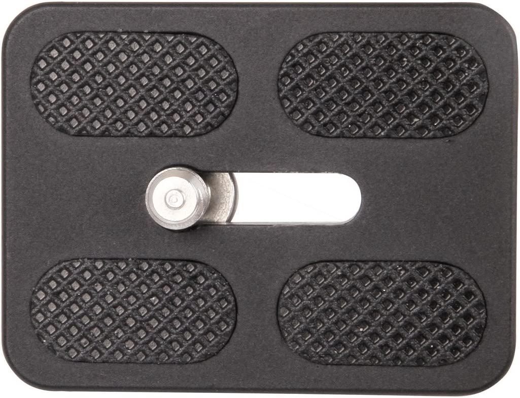 Set of 2 Replacement Quick Release Plates for The Benro A0350Q0K MeFoto Backpacker Travel Tripod Kit (Black)