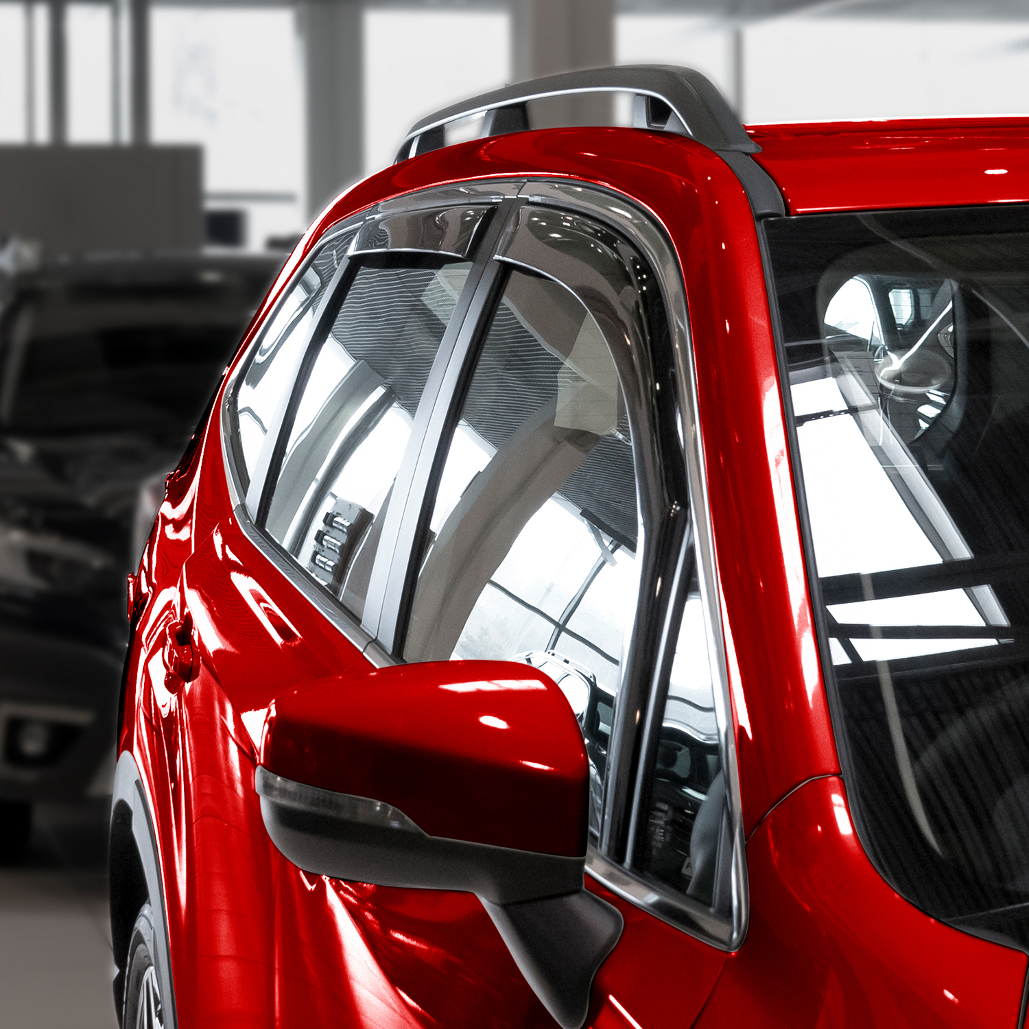 Voron Glass in-Channel Extra Durable Rain Guards for Subaru Forester 2019-2024, Window Deflectors, Vent Window Visors, 4 Pieces - 200553