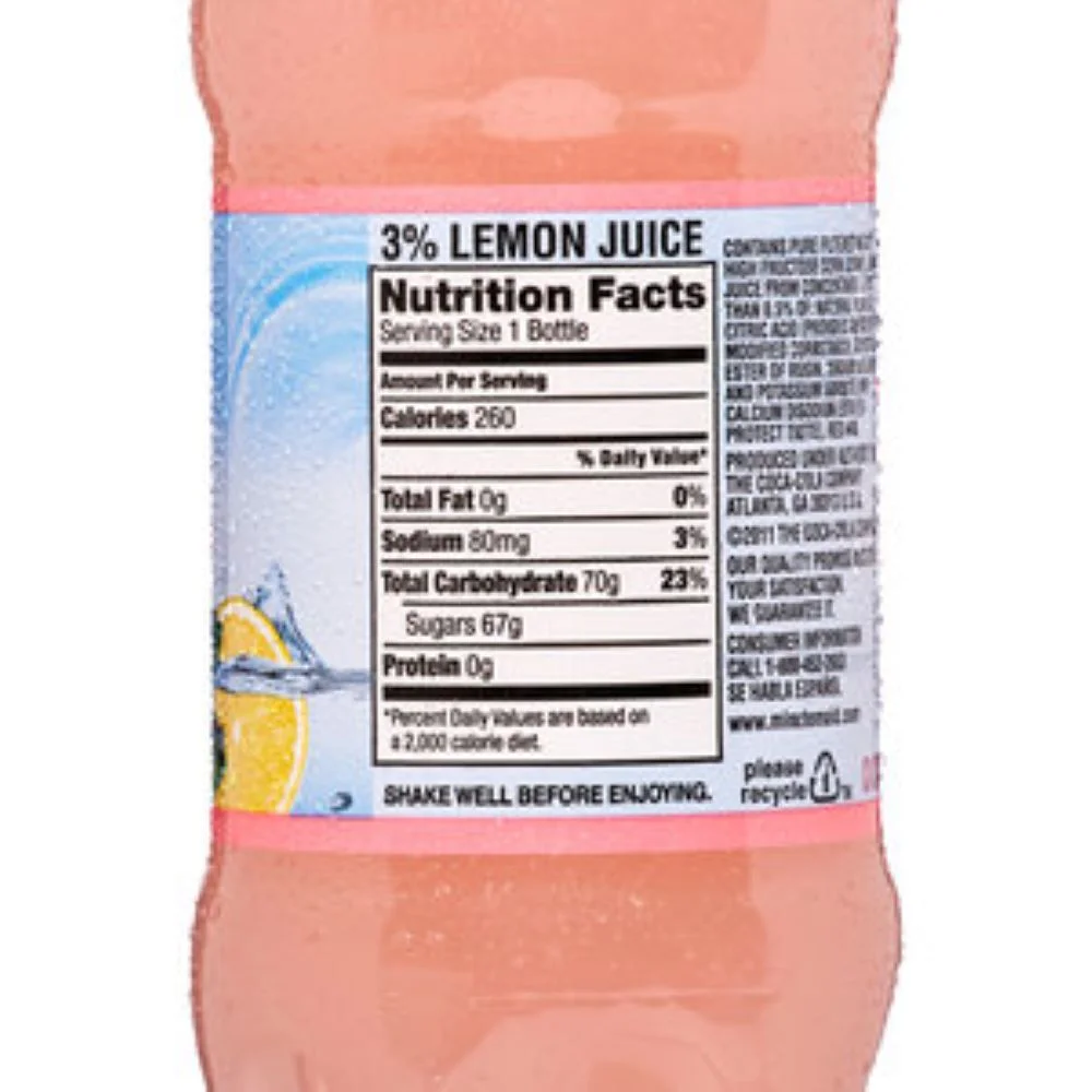 Minute Maid Pink Lemonade Juice Drink 20oz Bottles, 24 Units