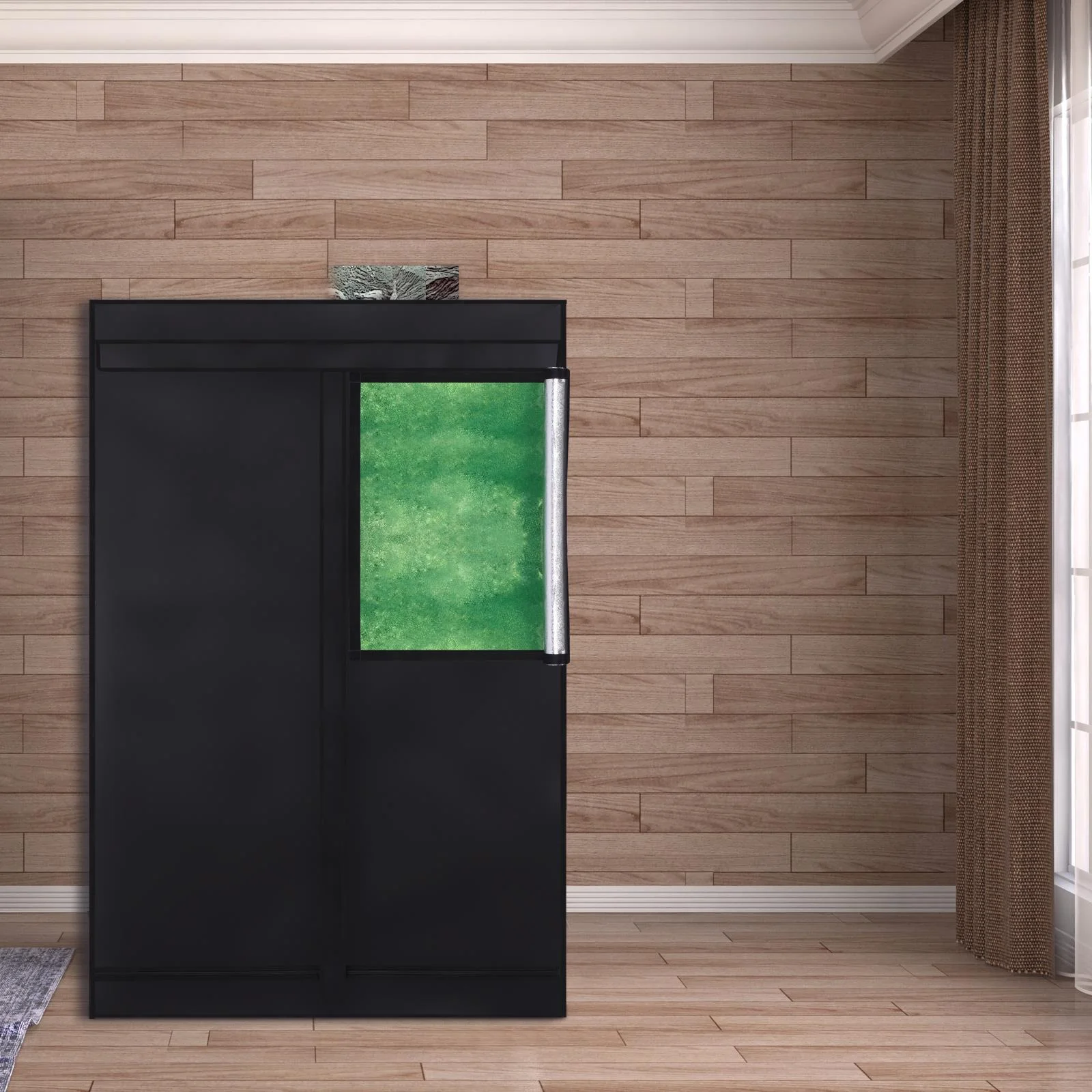 Zimtown 100% Reflective Indoor Mylar Hydroponics Grow Tent Non Toxic Add Window