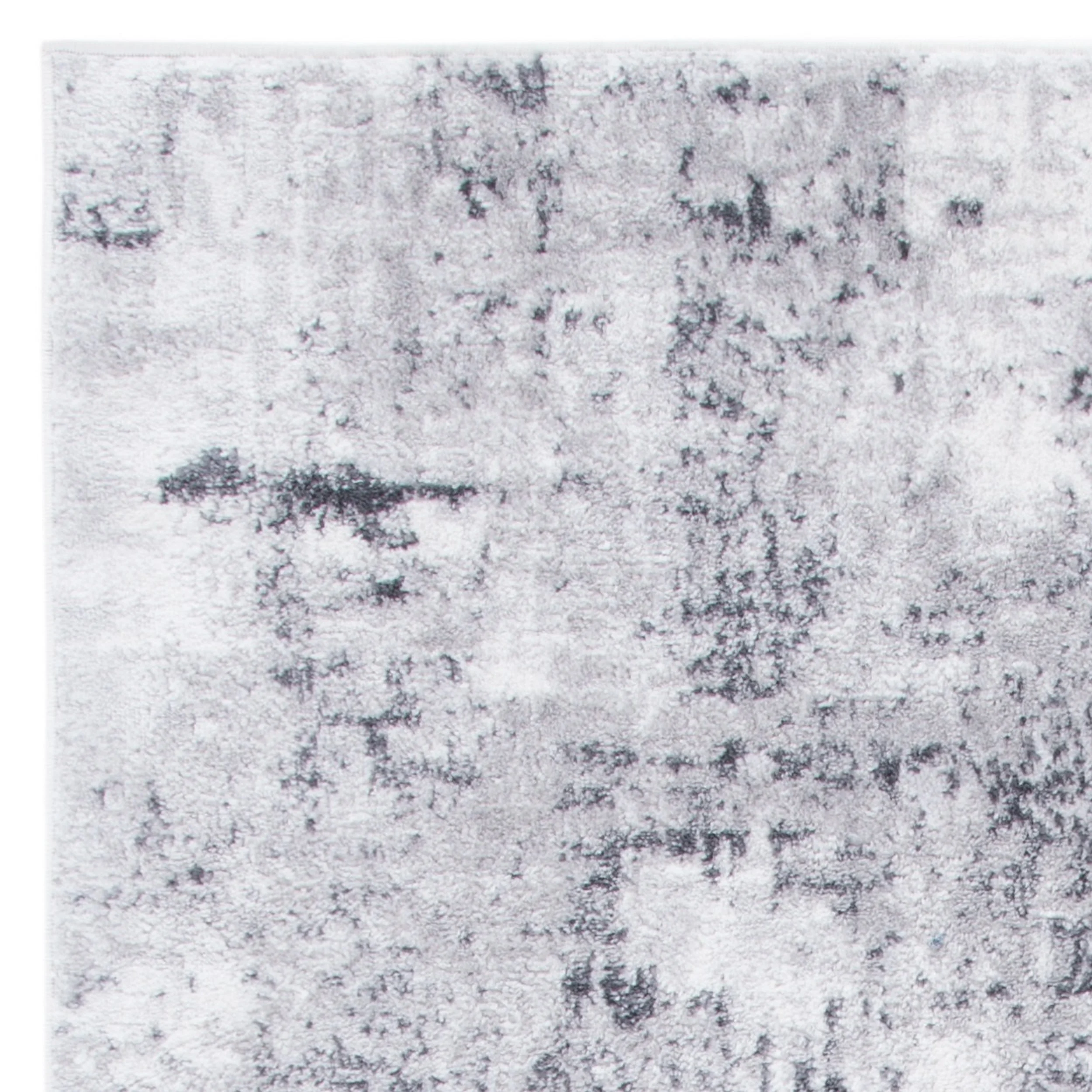 SAFAVIEH Amelia Boyce Distressed Marble Area Rug, Grey/Ivory, 5'3