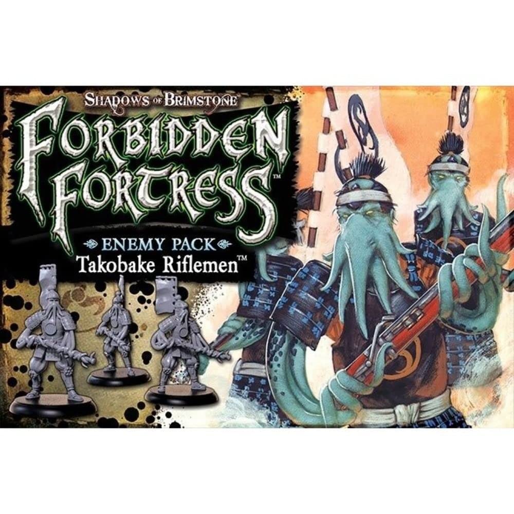 Flying Frog Productions FYF07E21 Shadows of Brimstone-Takobake Riflemen Enemy Pack Board Game