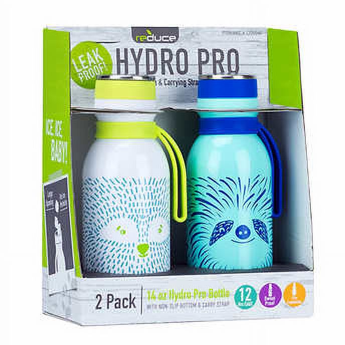 Reduce Hydro Furry Friends Bottles White & Blue 2 Pack