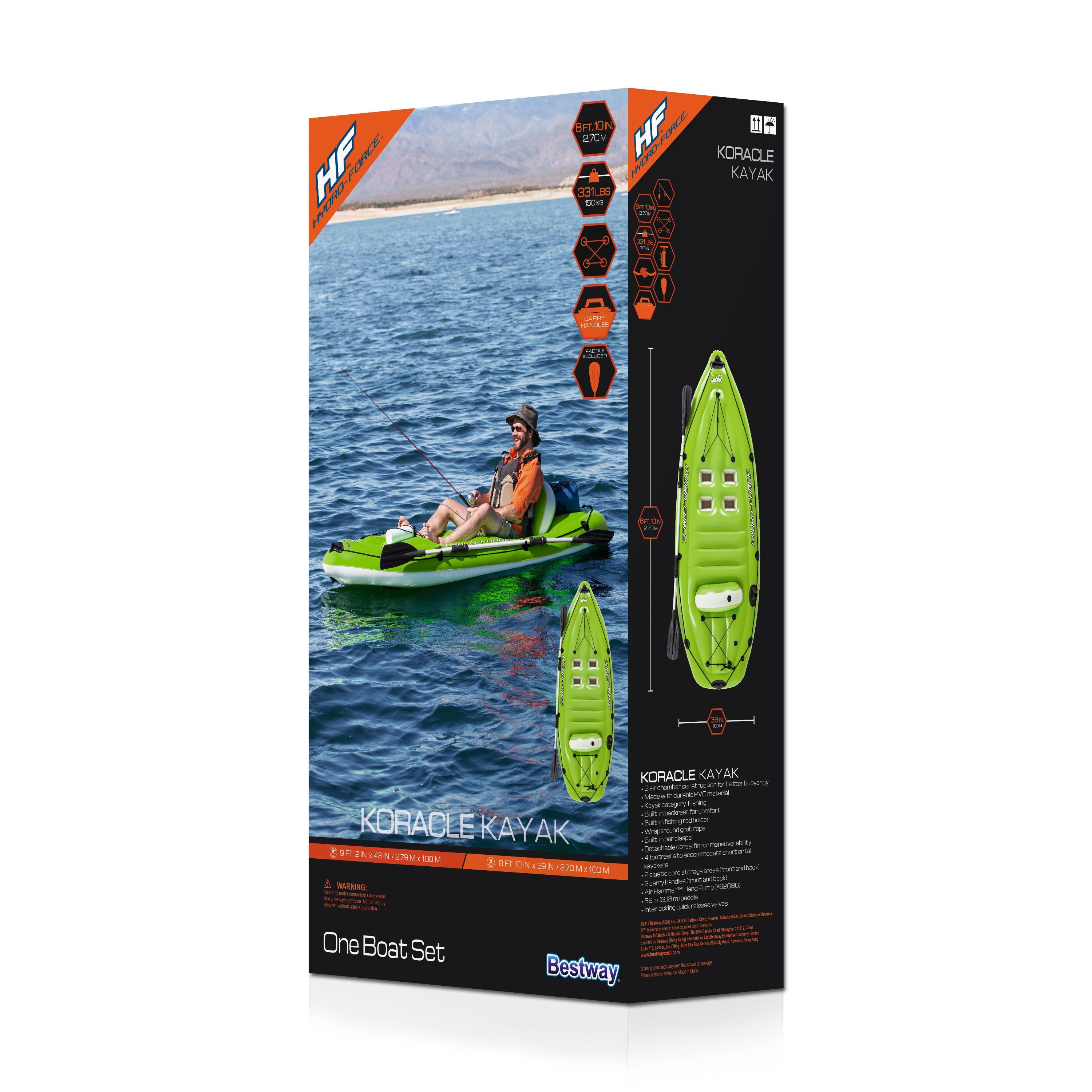 Bestway - Hydro-Force™ Koracle Inflatable Fishing Kayak Set