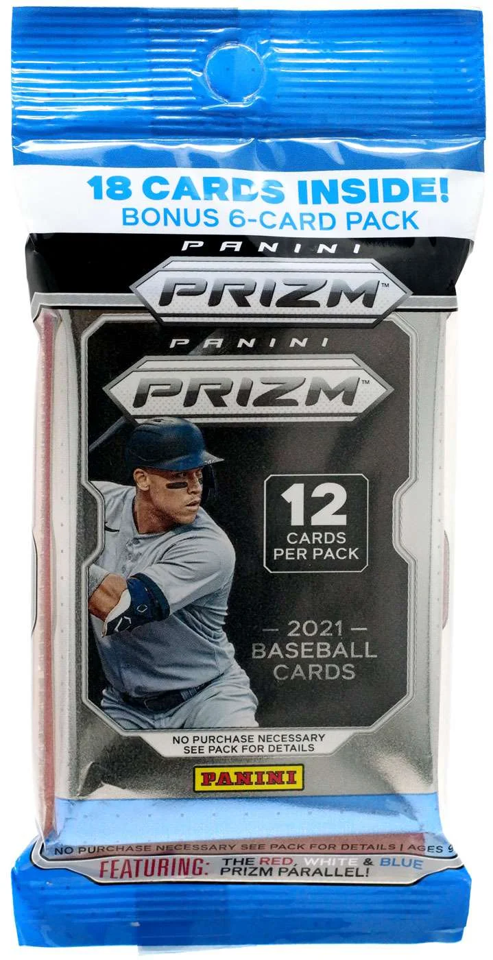MLB Panini 2021 Prizm Baseball Trading Card CELLO Box (12 Packs)