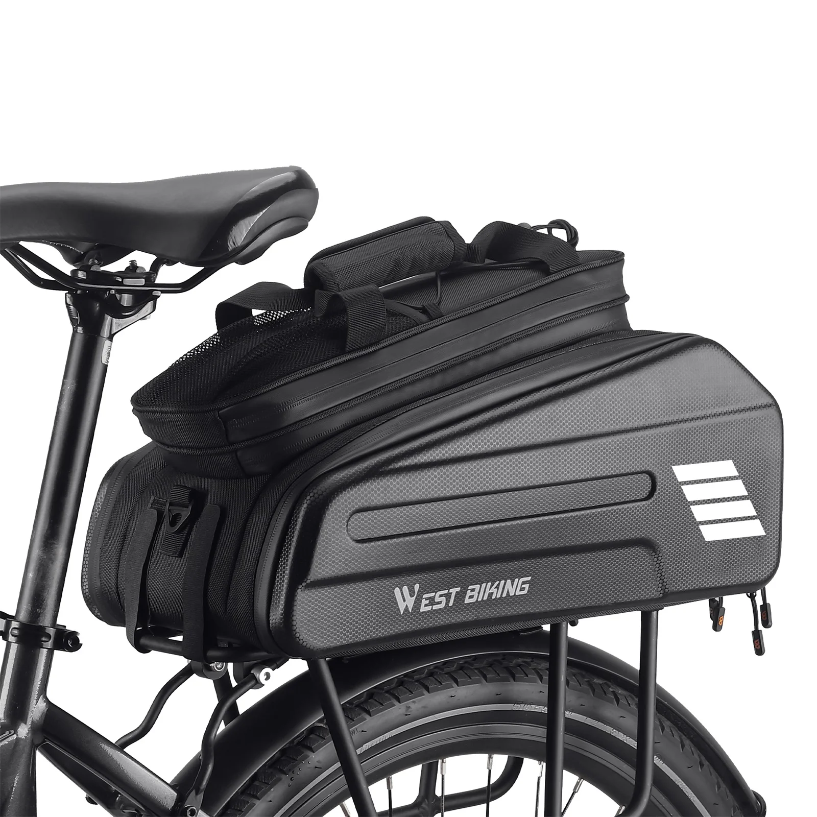 WEST BIKING Bicycle bag,RearSeat Battery Waterproof E-Bike RearSeat Battery