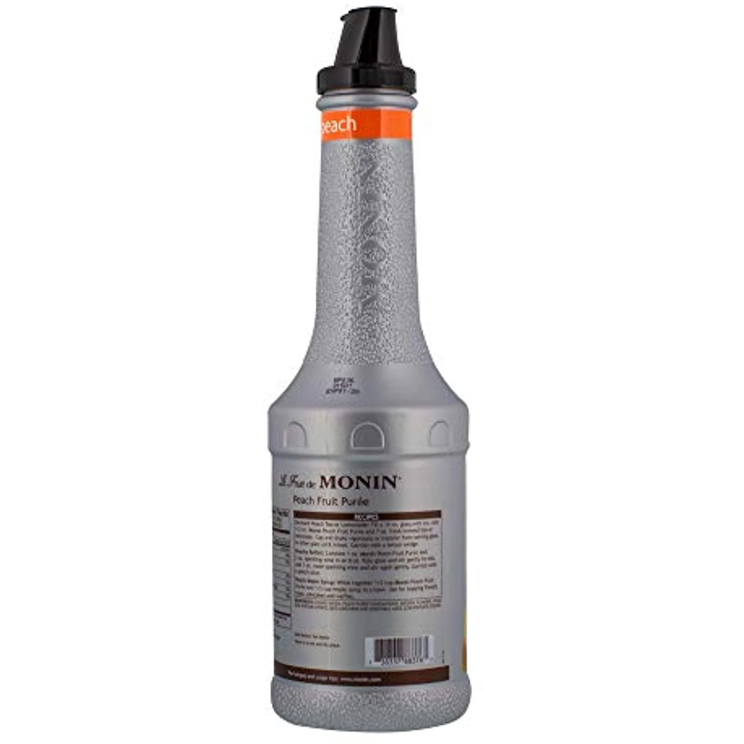 Monin - Peach Fruit Purée, Summertime Sweetness, Great For Cocktails, Smoothies, And Lemonades, Non Gmo, No Artificial Ingredients (1 Liter)