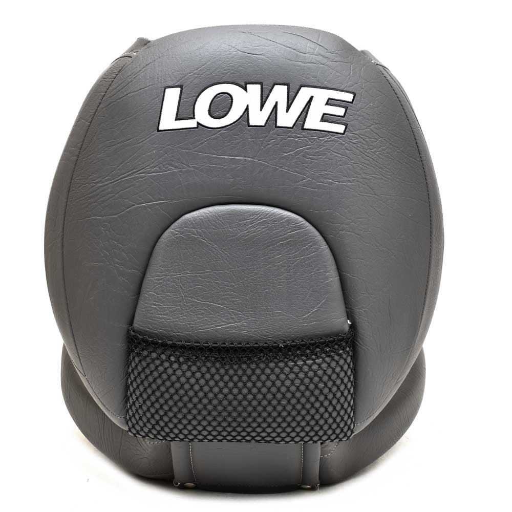 Lowe Boat Folding Fishing Seat 2240626 | Gray Black Red