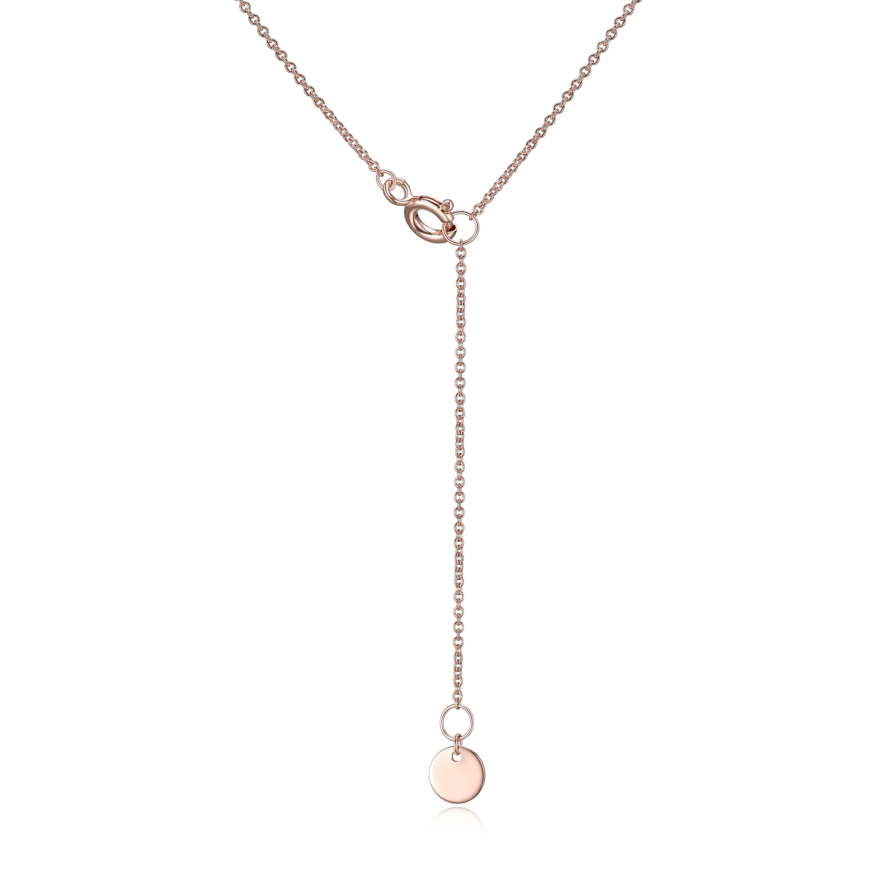 Forever Facets Lab Grown Diamond and Created Pink Sapphire Sterling Silver Necklace, Adult Female