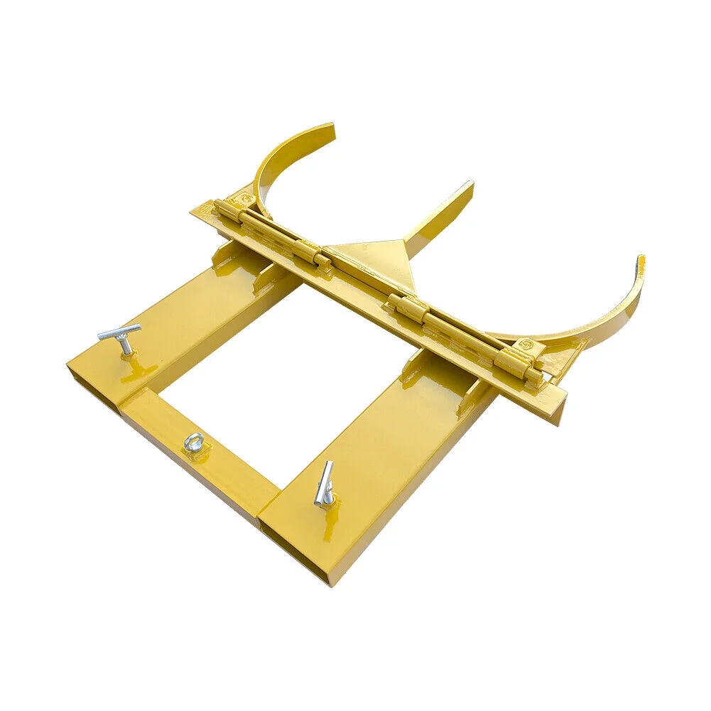 Double 55 Gallon Fork Mounted Forklift Drum Gripper 2000 Lb. Capacity