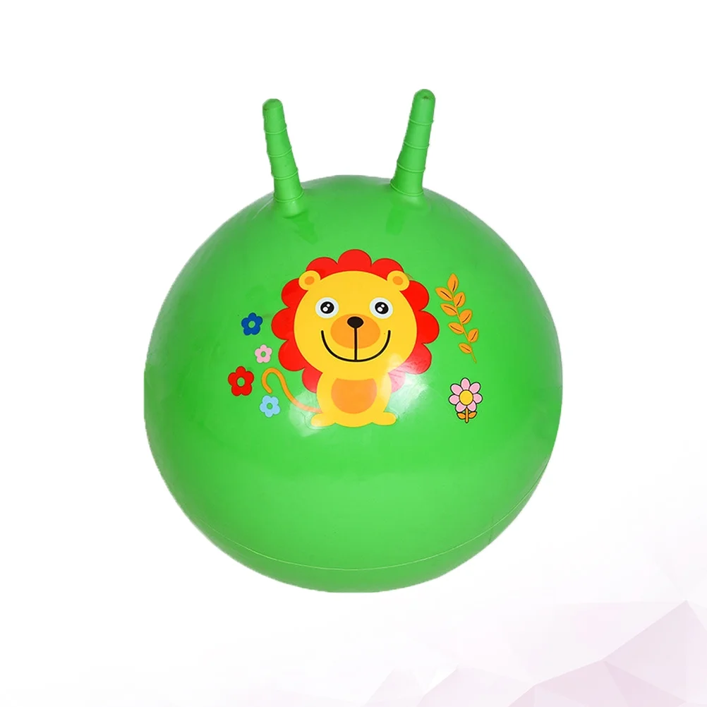 NUOLUX 45cm Thickened Bouncing Ball Inflatable Exercise Ball Jumping Ball Fitness PVC Equipment Balance Jumping Toy for Kindergarten Children (Assorted and Random Color)